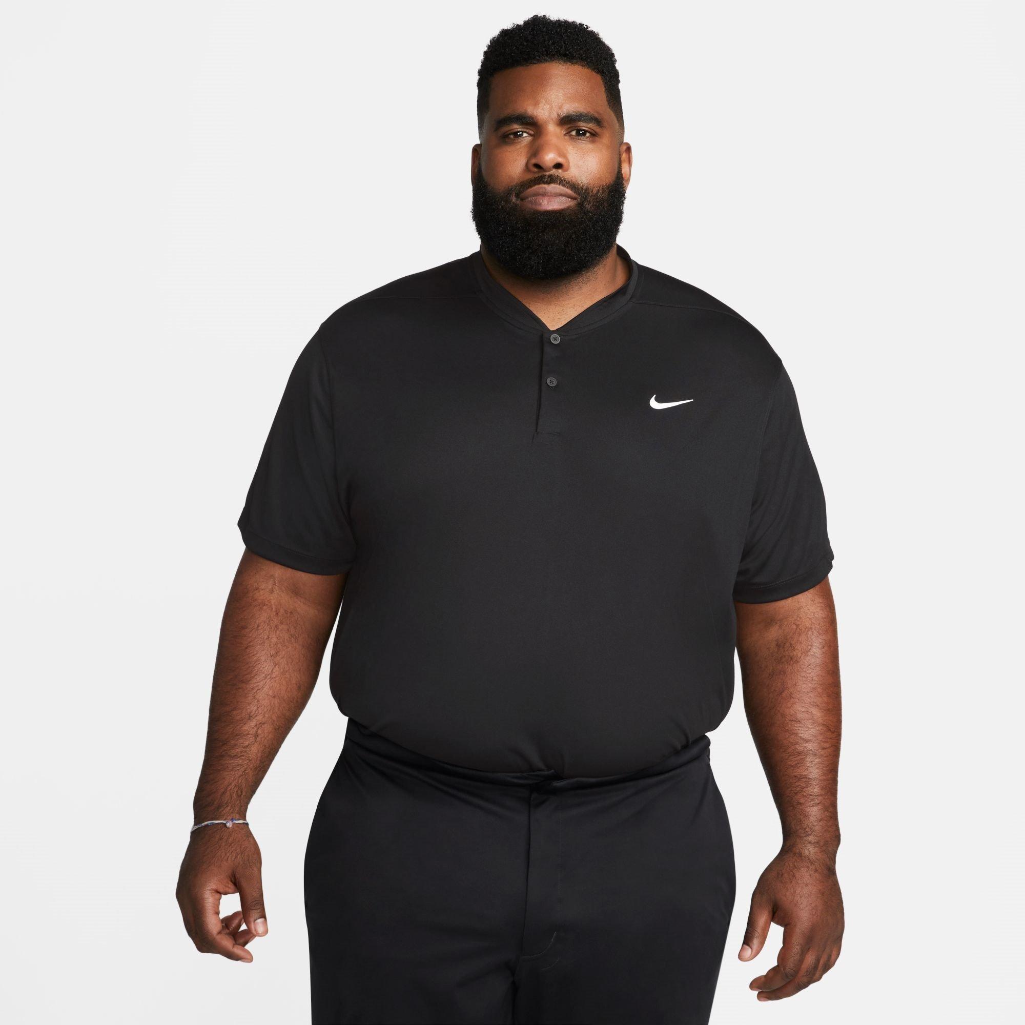 Sort/Hvid - Nike - Dri FIT Victory Golf Polo Shirt Mens - 5