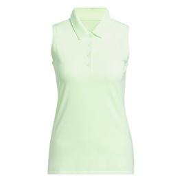 adidas Ultimate365 Solid Sleeveless Polo Shirt Womens