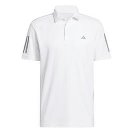 adidas 3 Stripe Polo Shirt Mens
