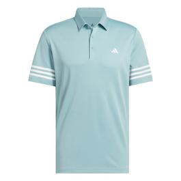 adidas 3 Stripe Polo Shirt Mens