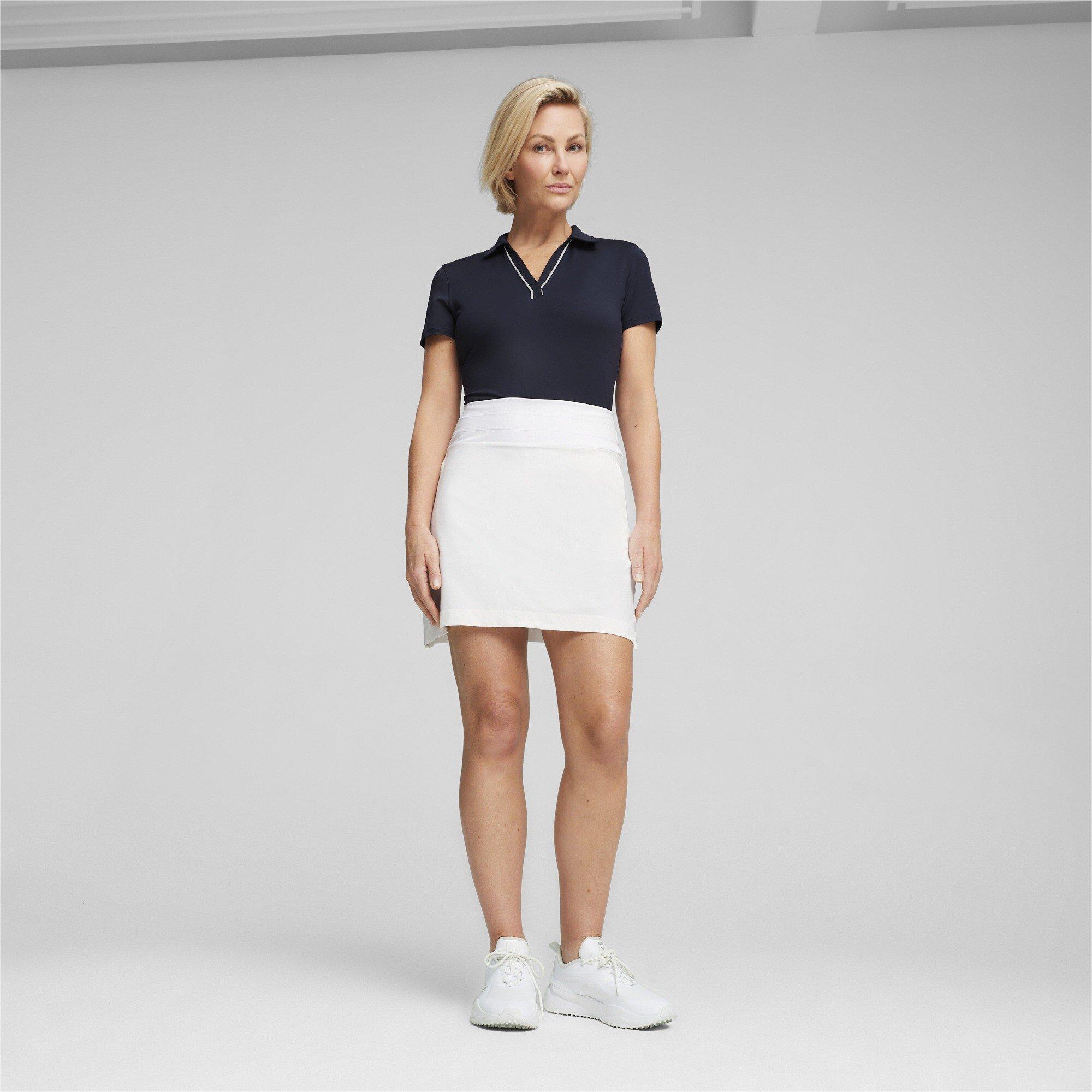 Diep Marineblauw - Puma - W Cloudspun Piped Ss Polo Shirt Womens - 6