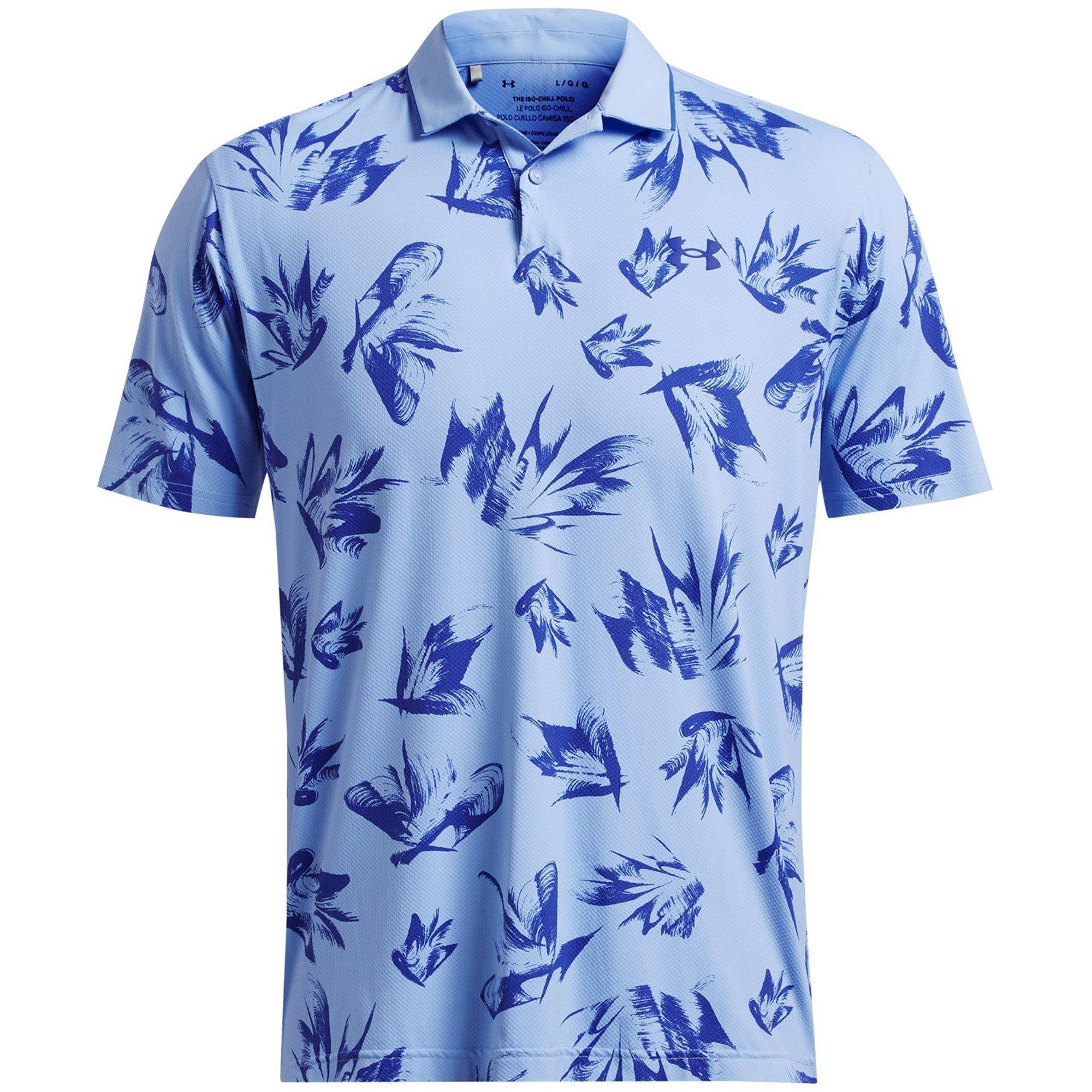 Blue - Under Armour - Men's Iso Chill Edge Short-Sleeve Performance Polo Shirt - 1
