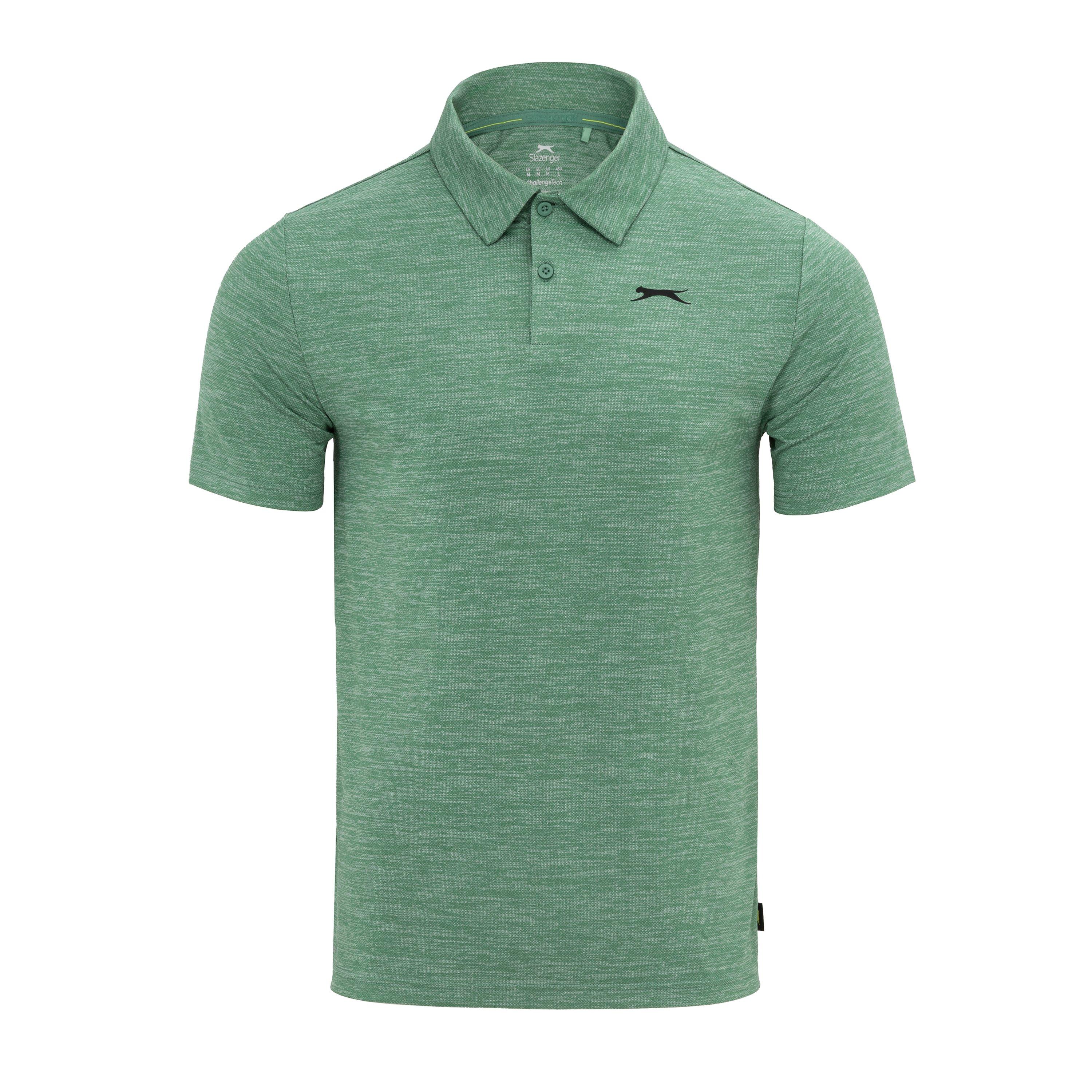 Slazenger Men's Golf Solid Polo - Forest Green - L
