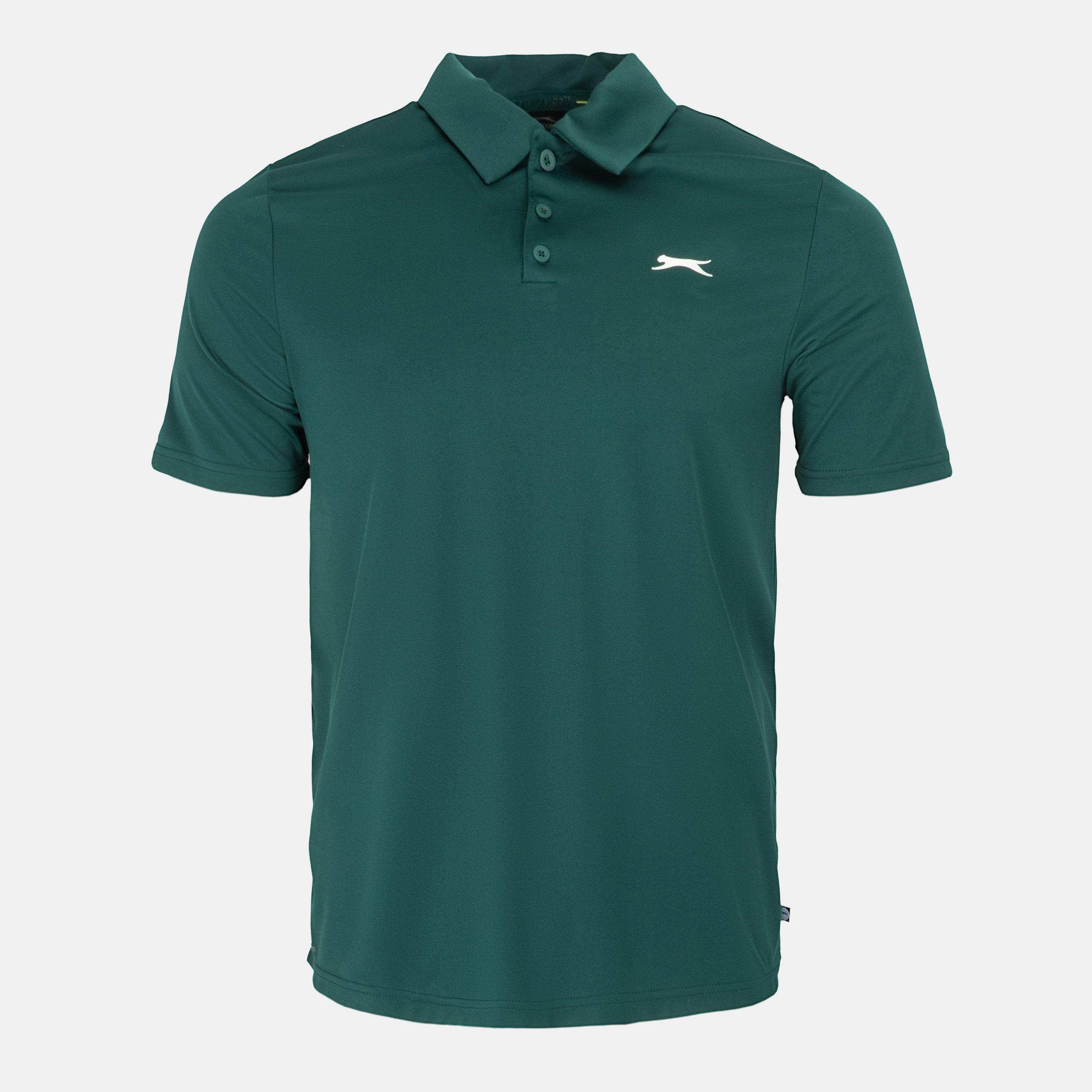 Slazenger Men's Golf Solid Polo - Green - 2XL