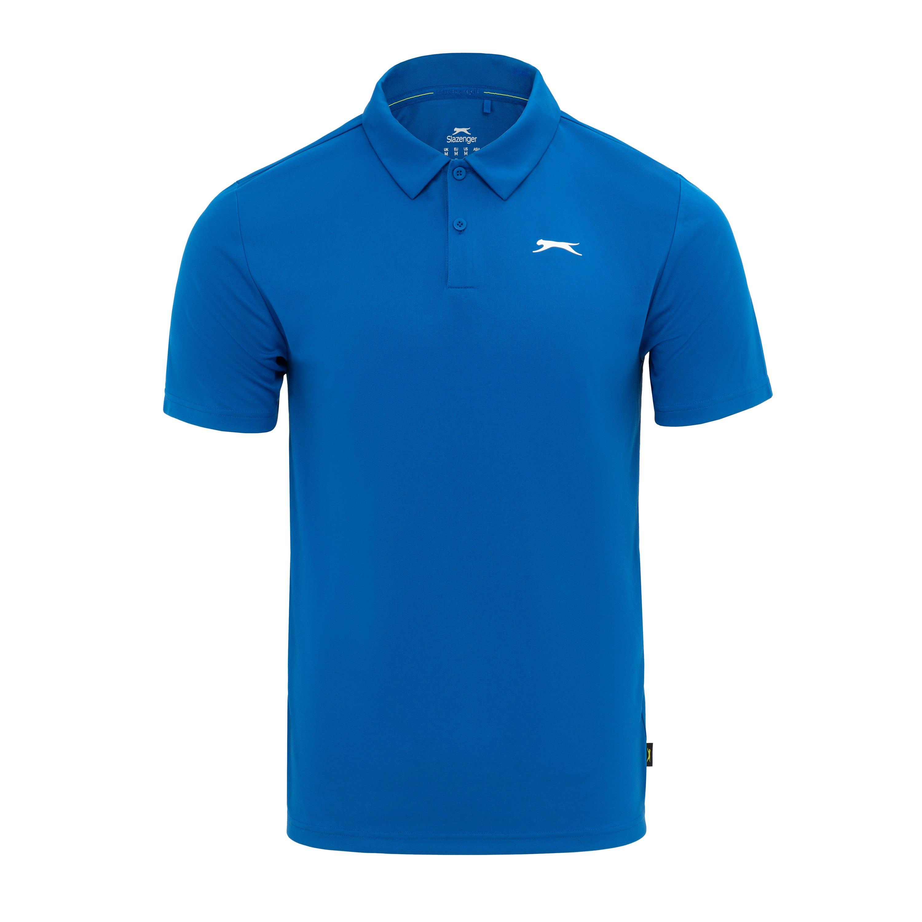 Slazenger Men's Golf Solid Polo - Blue - XL