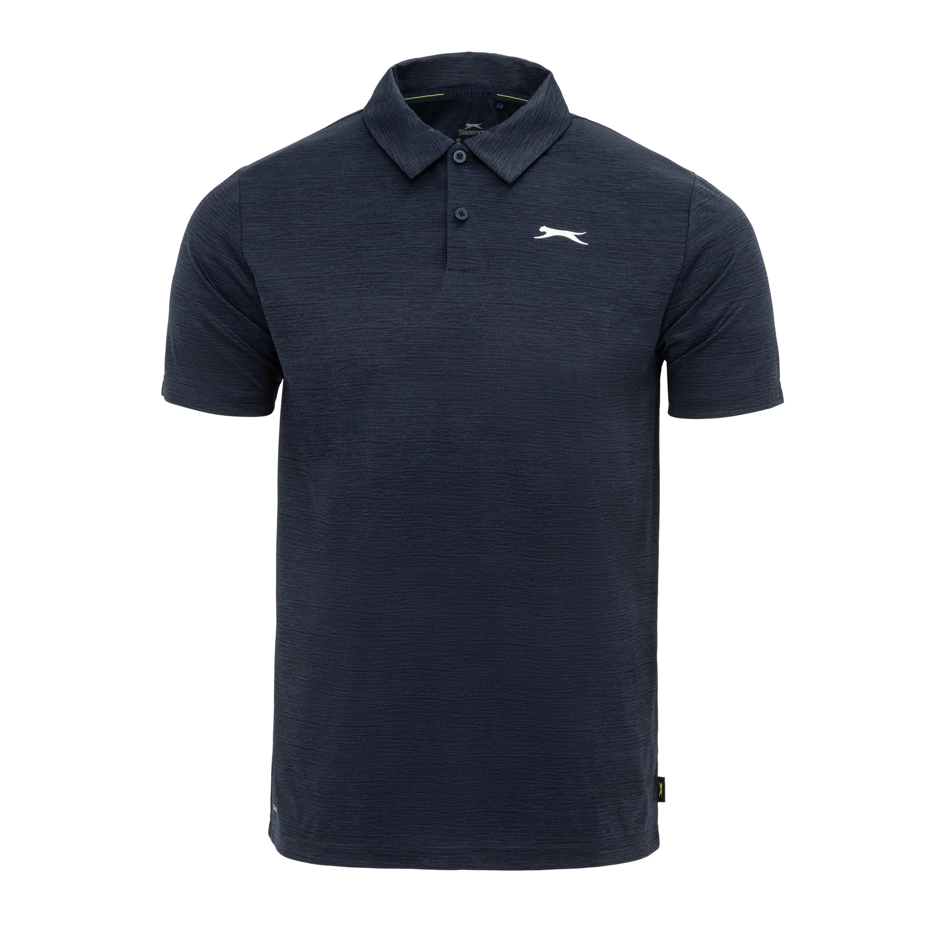 Slazenger Men's Golf Solid Polo - Navy Marl - XL