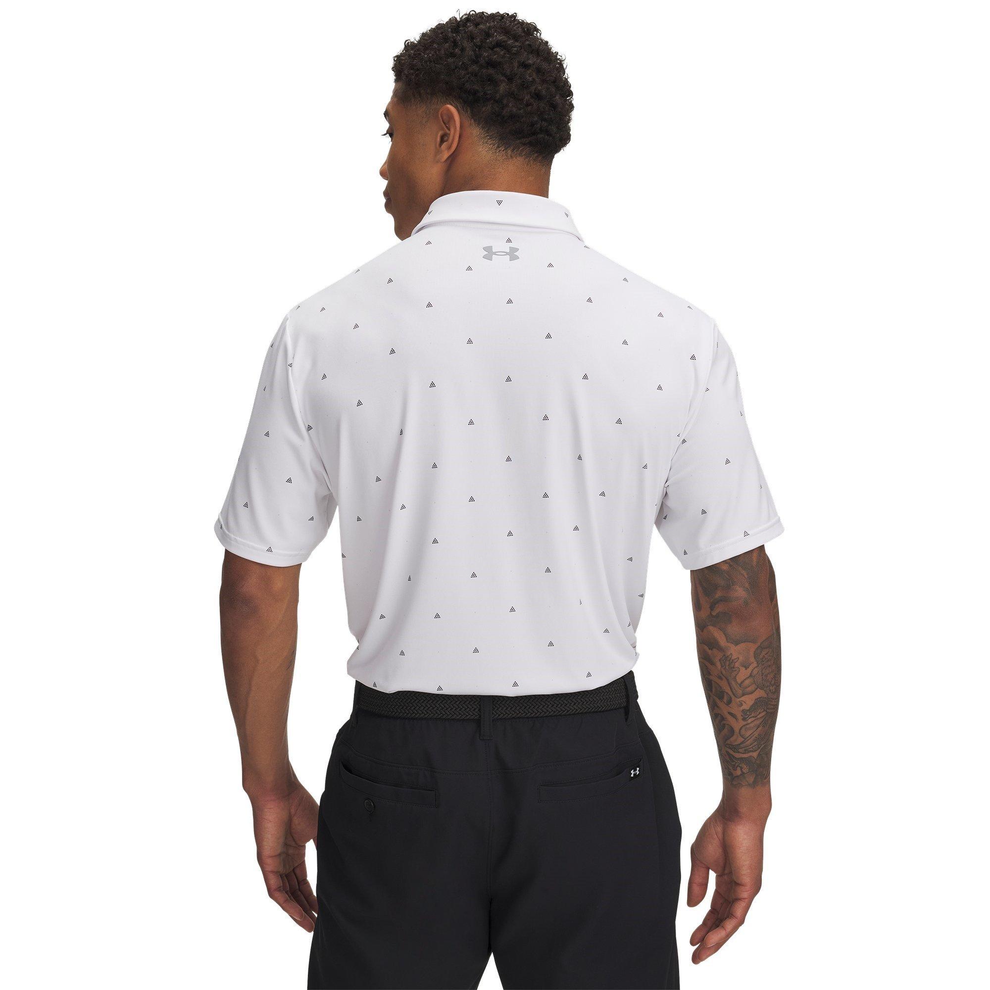 White - Under Armour - Men's Printed Short-Sleeve Performance Polo Shirt - 2