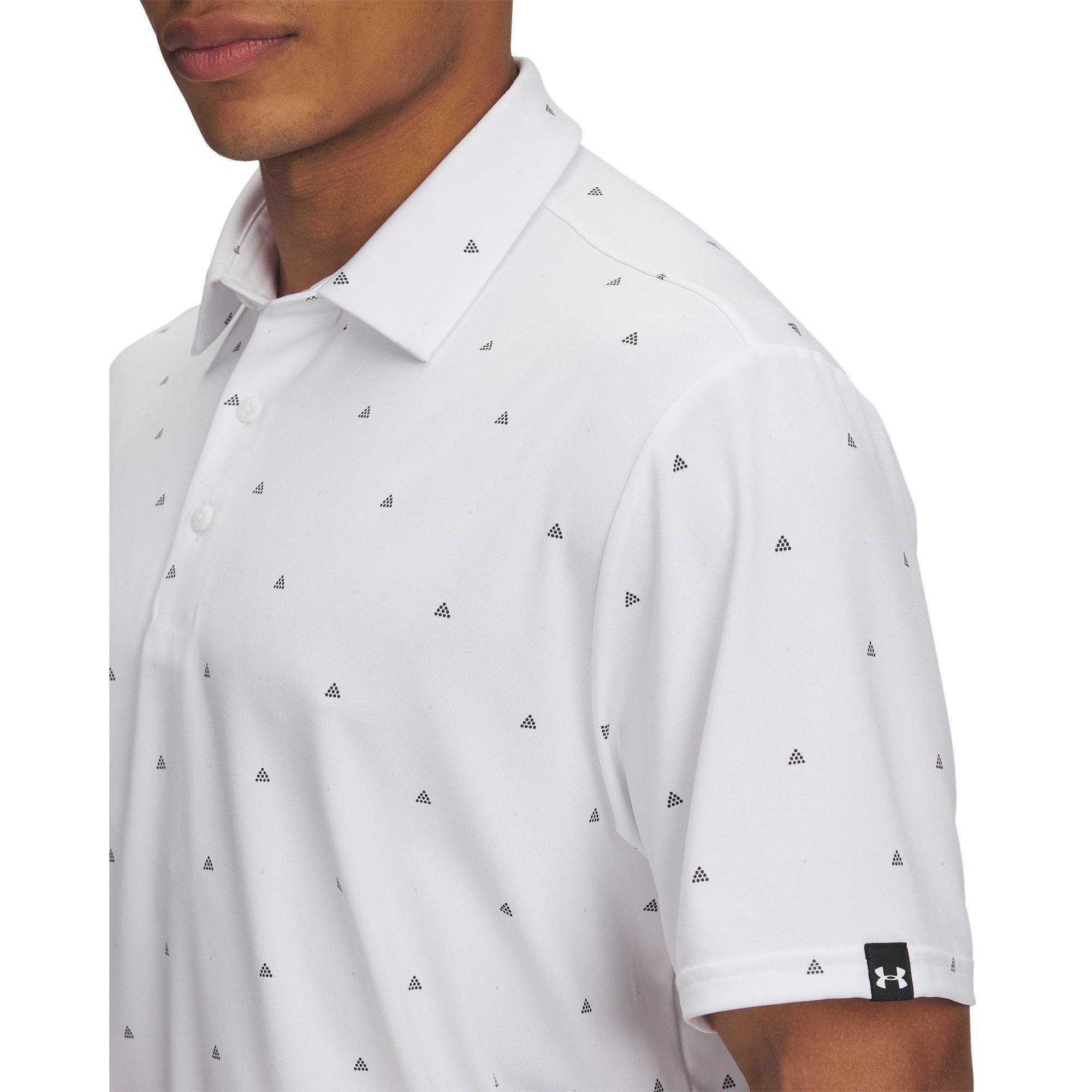 White - Under Armour - Men's Printed Short-Sleeve Performance Polo Shirt - 3