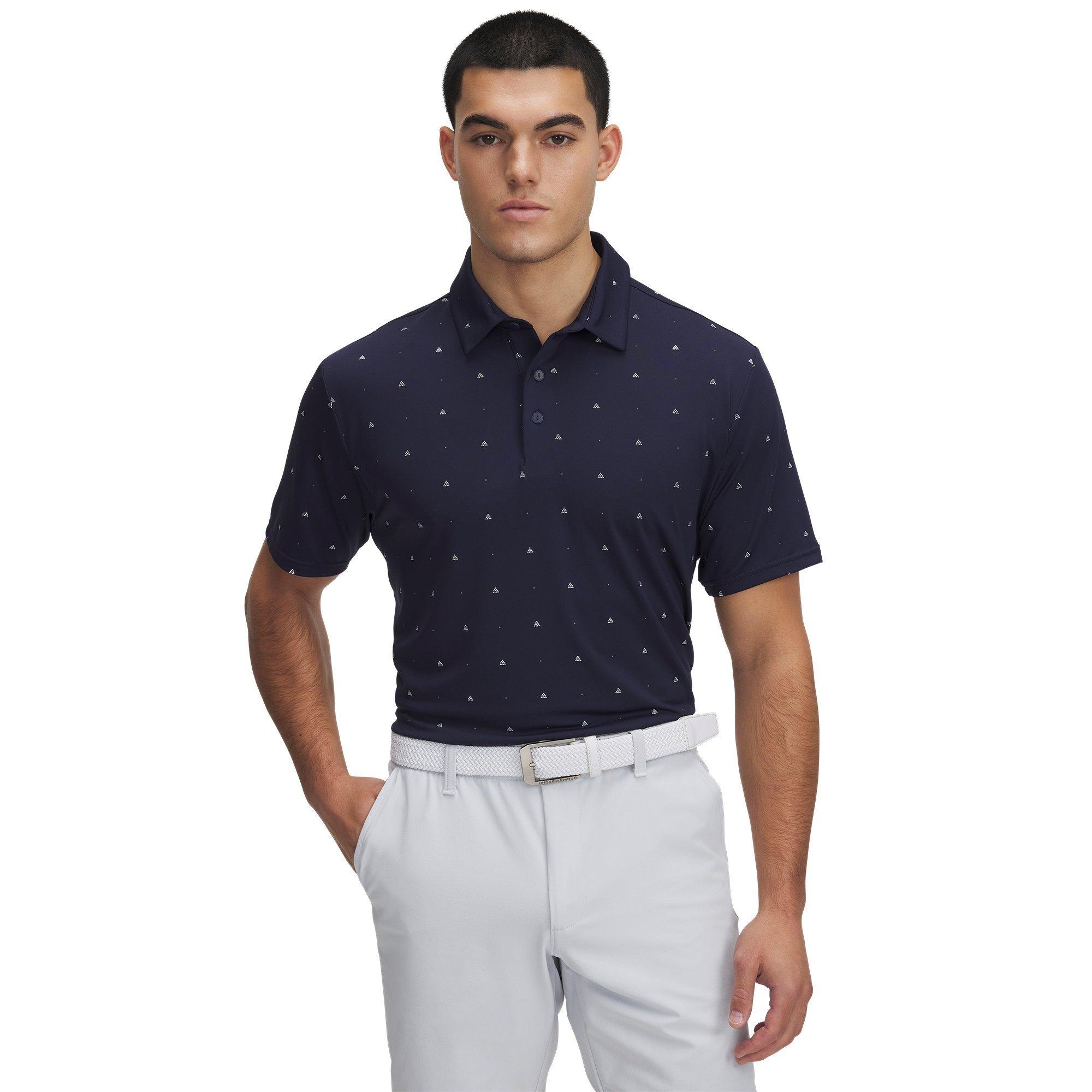 Blue - Under Armour - Men's Printed Short-Sleeve Performance Polo Shirt - 1