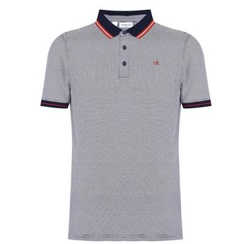 retains its heritage across a collection of slim fitting polo shirts and plaid flannel shirts CK Golf Blade Polo