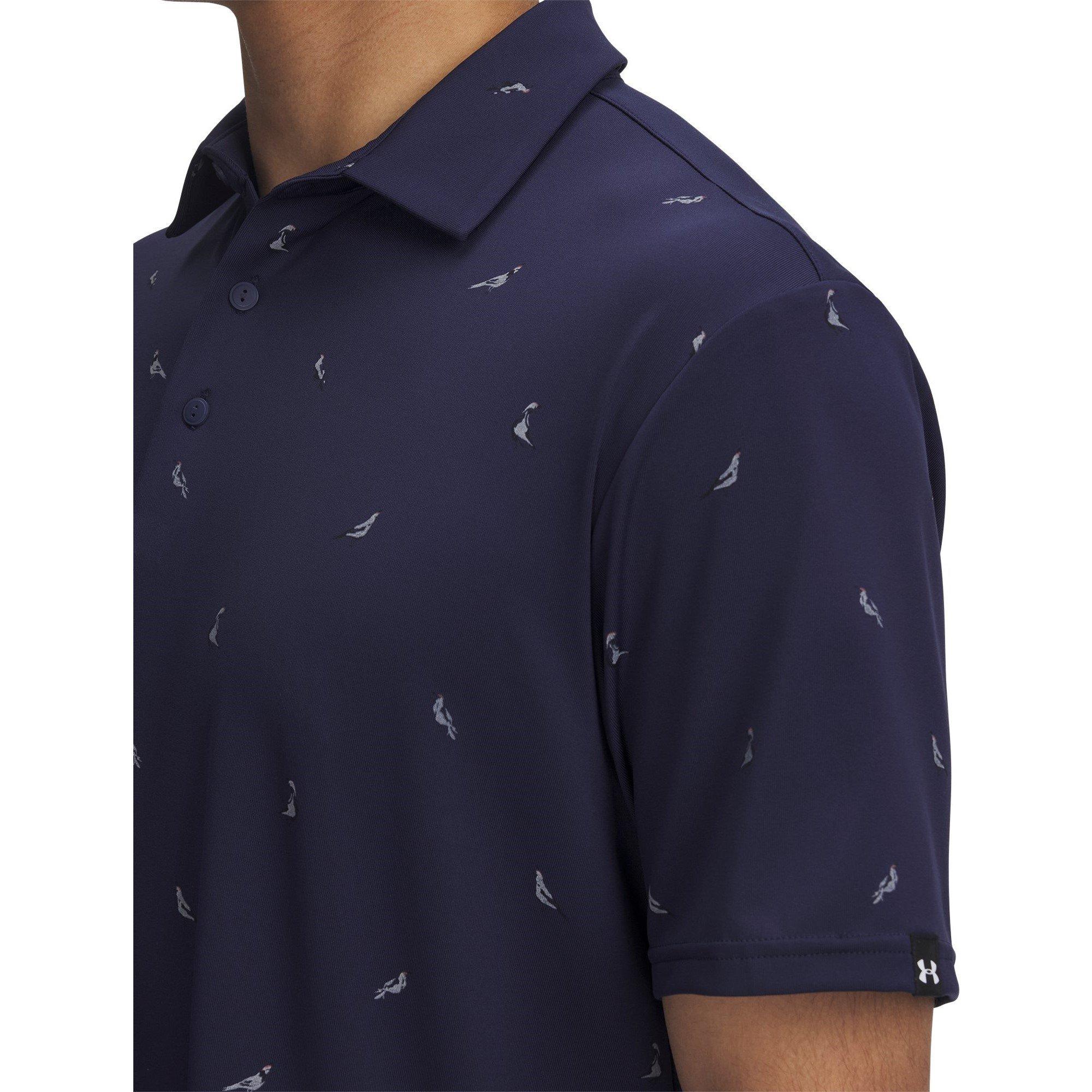 Azul - Under Armour - Men's Printed Short-Sleeve Performance Polo Shirt - 3