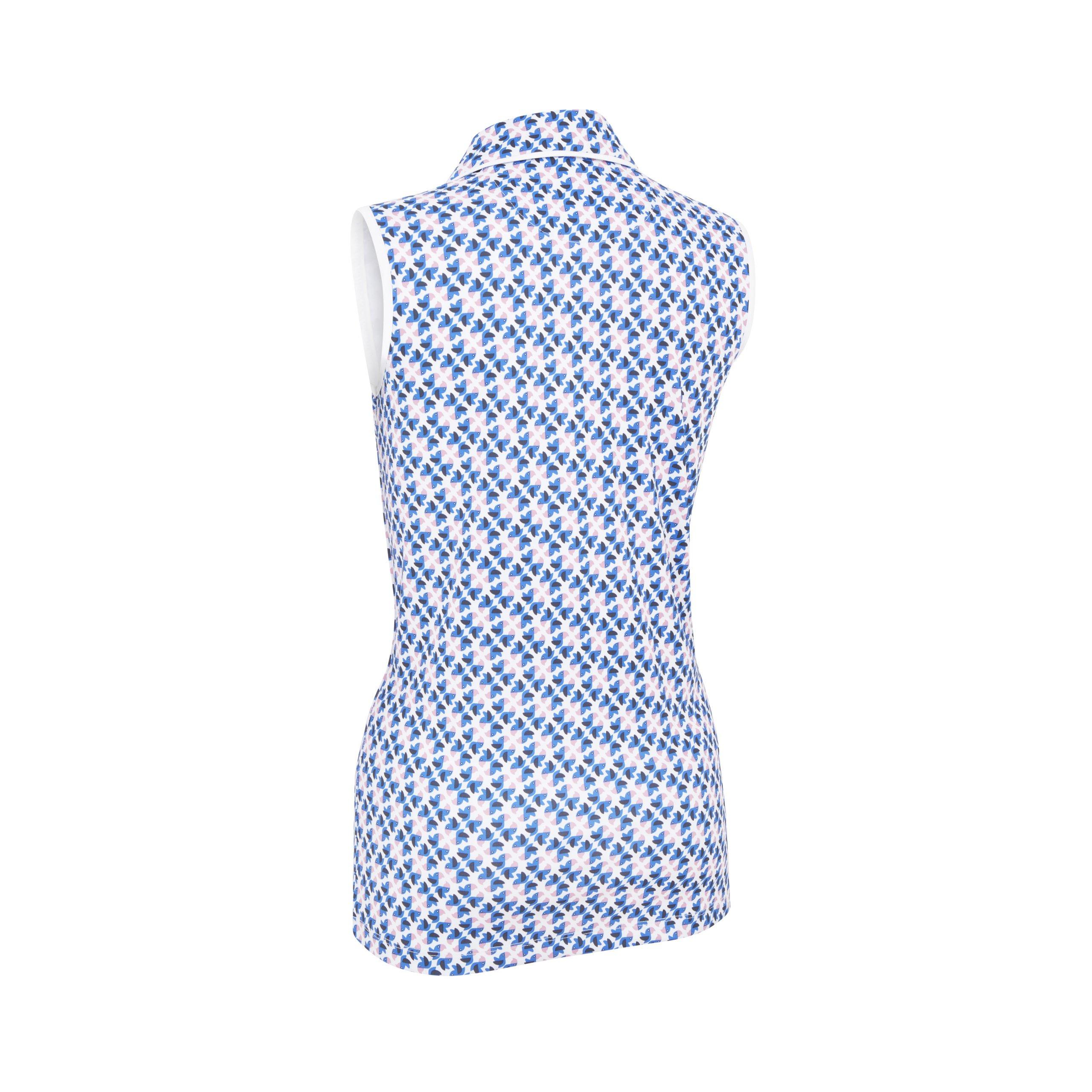 Branco Brilhante - Original Penguin Golf - Parrot Geo Short-Sleeve Performance Polo Shirt - 3