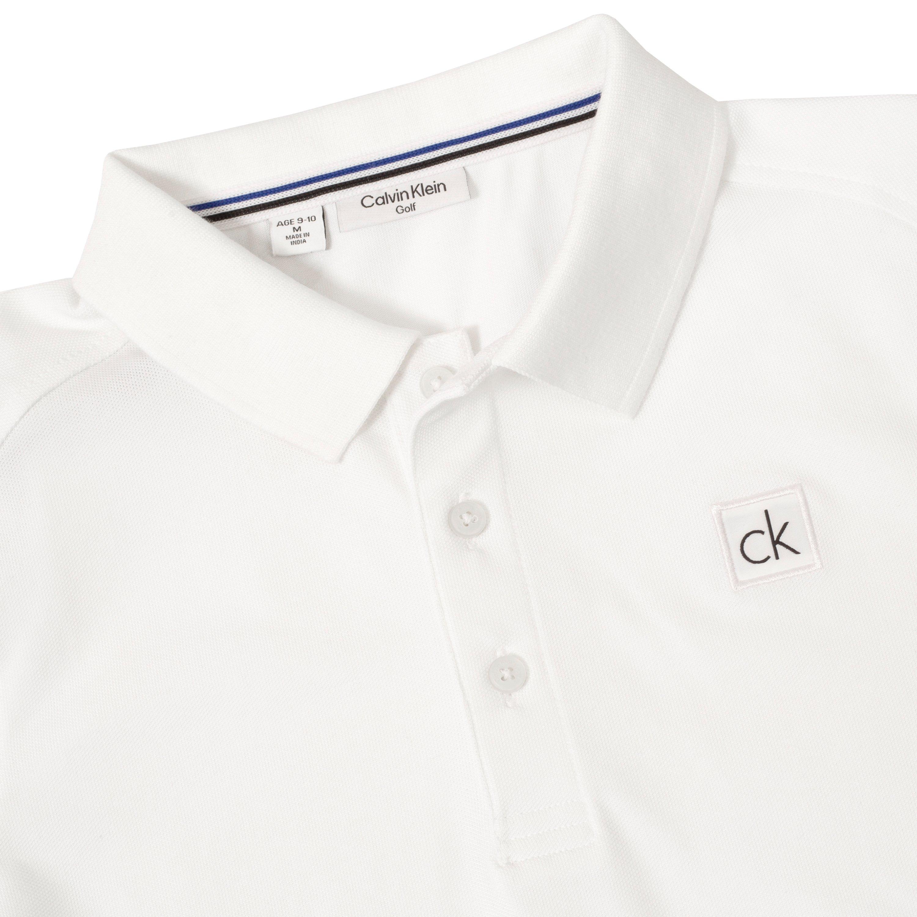 Wit/Zwart - Calvin Klein Golf - Kids' Short Sleeve Performance Polo Shirt - 3