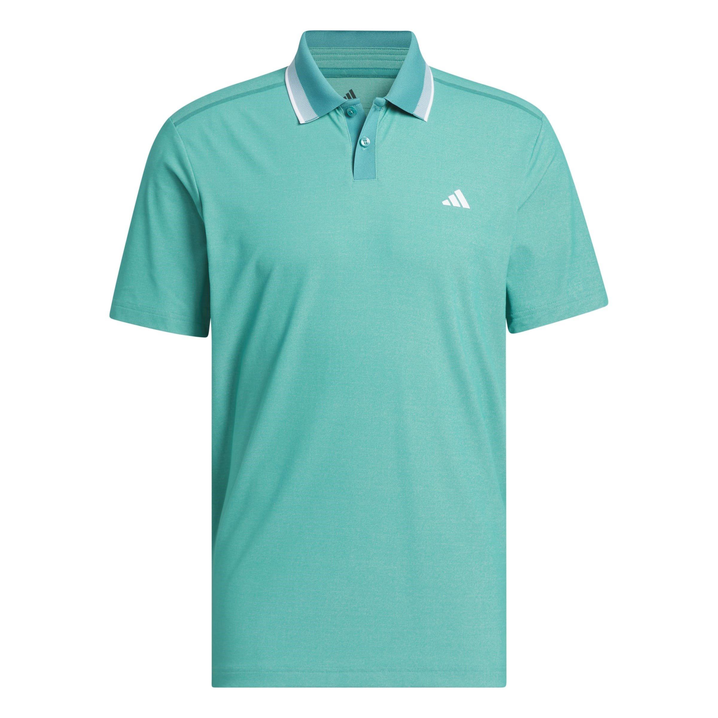 Adidas Men's Tour Pique Short-Sleeve Performance Polo Shirt - Teal - M