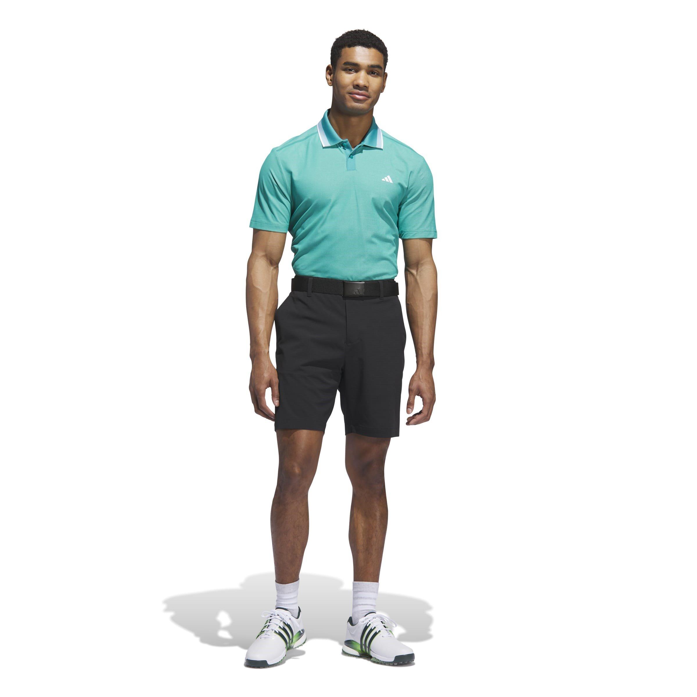 Teal - adidas - Tour Pique Short-Sleeve Performance Polo Shirt - 4