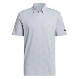 adidas Go To Mini Crest Print Polo Shirt Mens