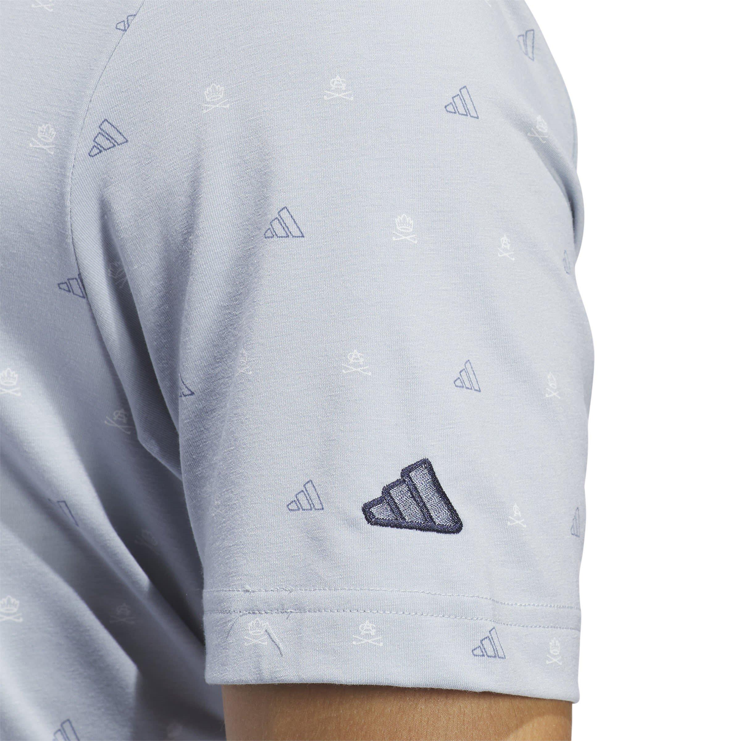 Gris clair - adidas - Polo Shirt Mini-Crest Imprimé Go-To Homme - 5