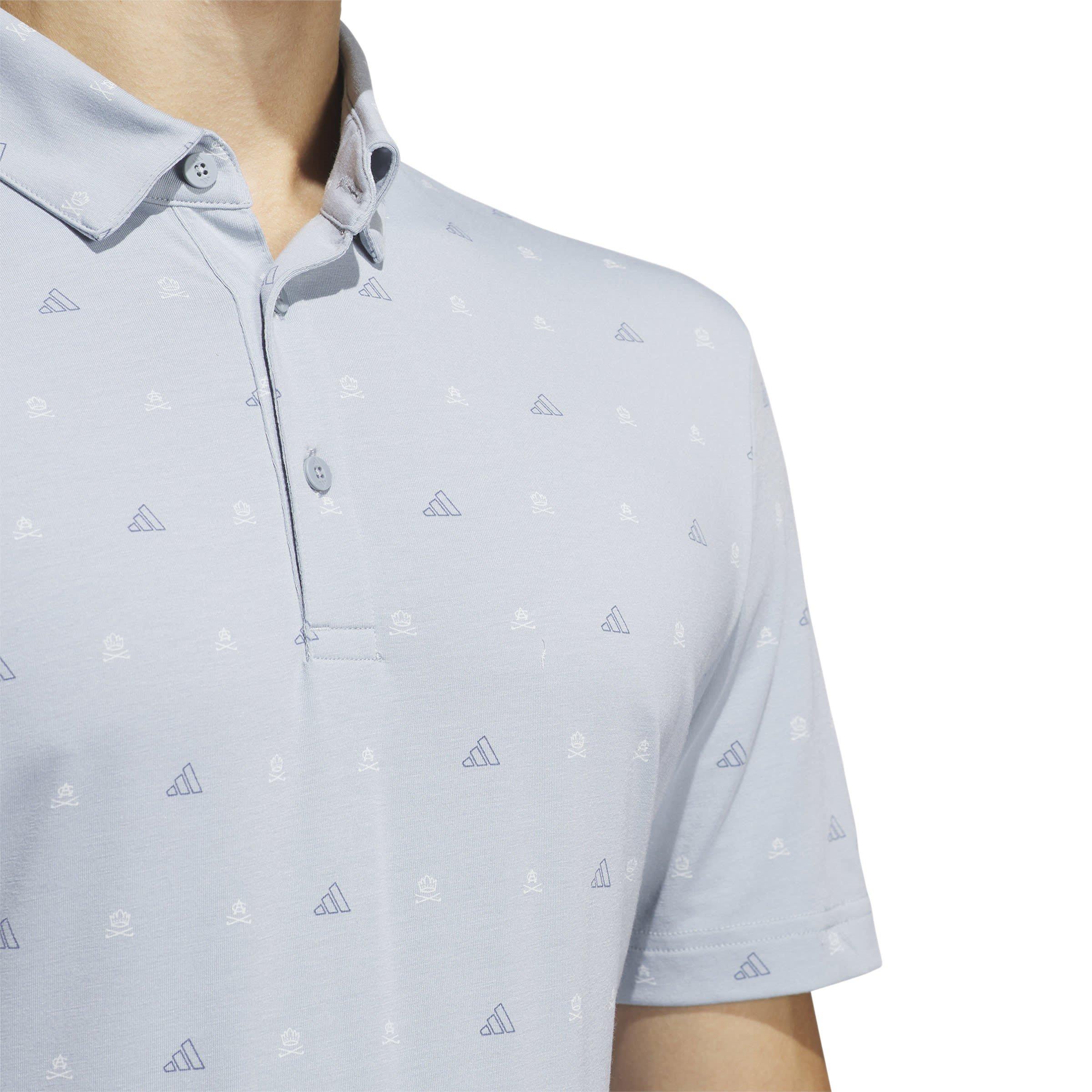 Gris clair - adidas - Polo Shirt Mini-Crest Imprimé Go-To Homme - 6