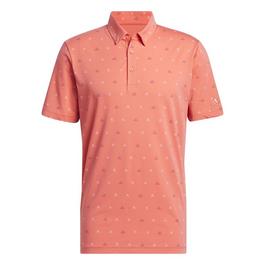 adidas Go To Mini Crest Print Polo Shirt Mens