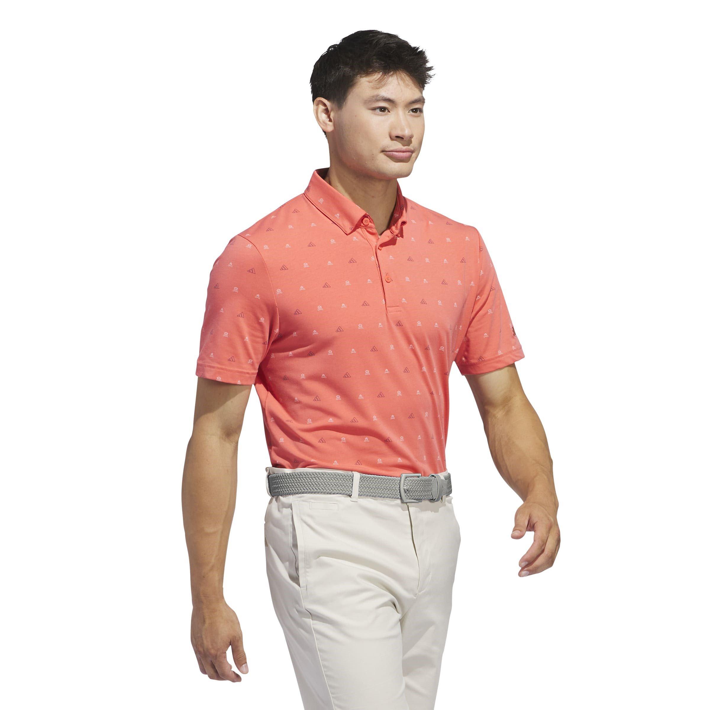 Preloved Scarlt - adidas - Go-To Mini-Crest Print Polo Shirt Mens - 4