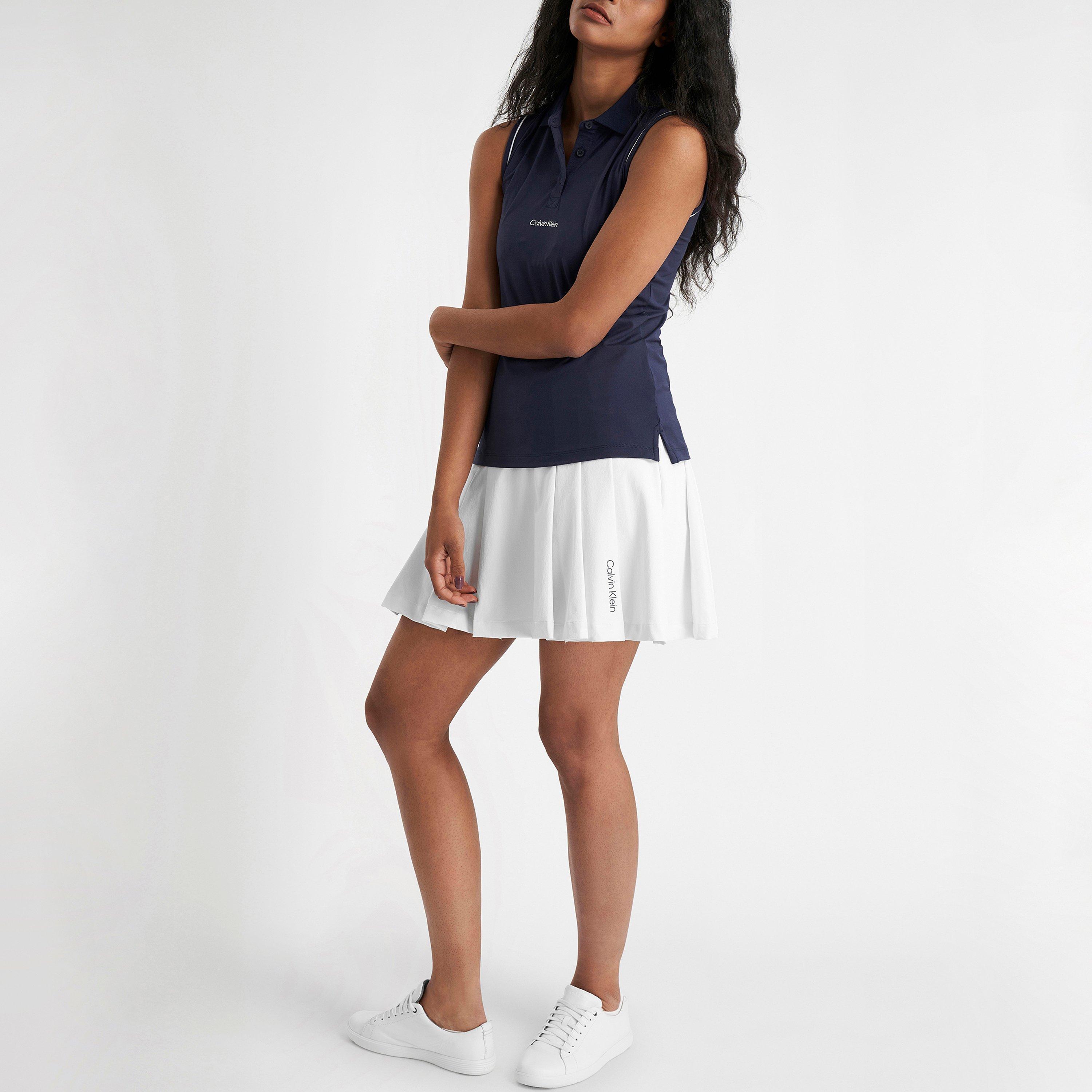 Navy - Calvin Klein Golf - Women's Sleeveless Performance Polo Shirt - 3