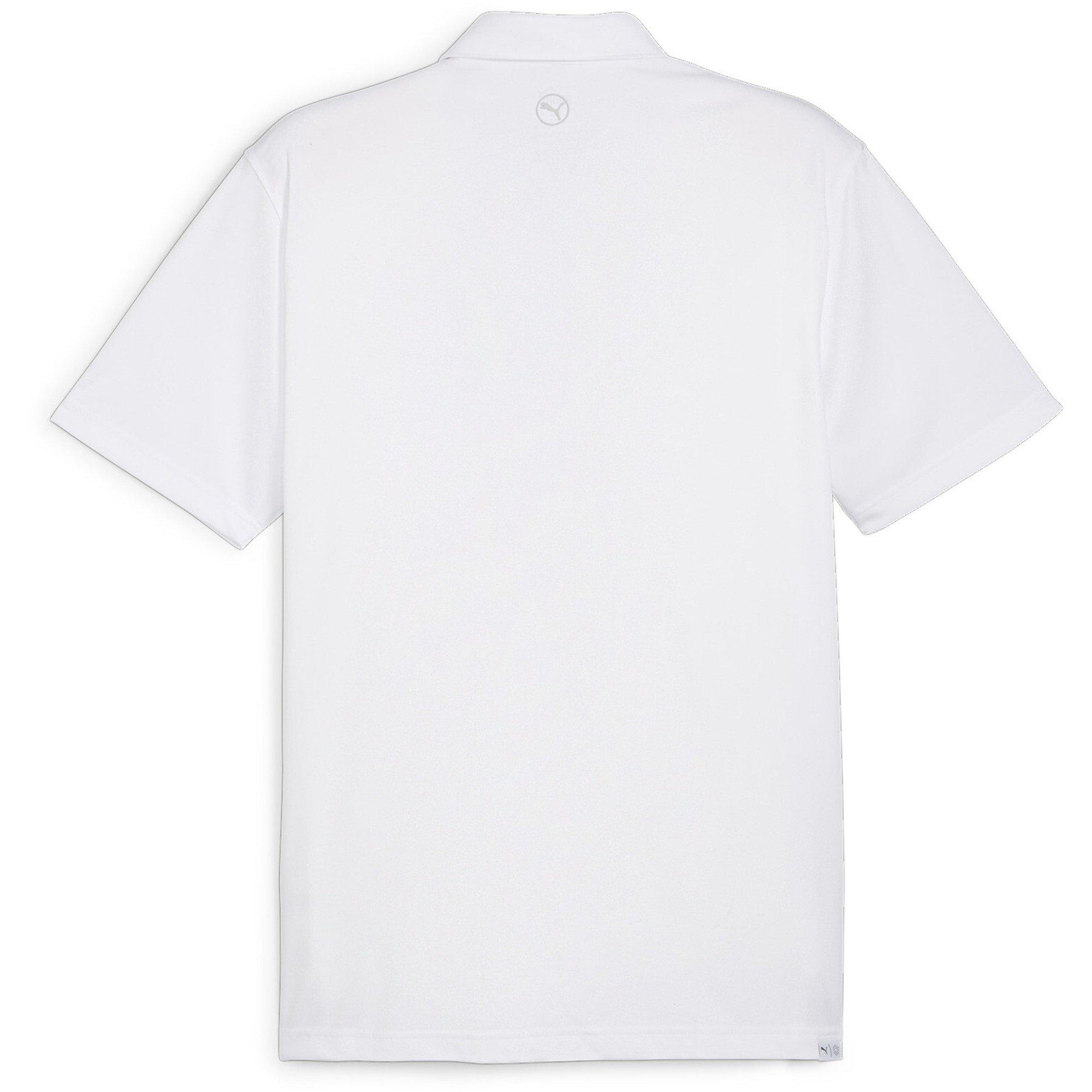 White Glow - Puma - Men's Pure Solid Short Sleeve Performance Polo Shirt - 2