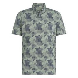 adidas All Over Print Golf Polo Shirt Mens