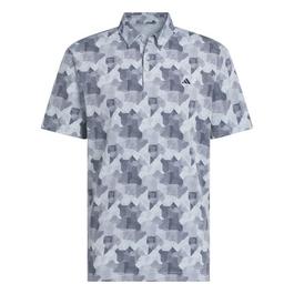 adidas All Over Print Golf Polo Shirt Mens