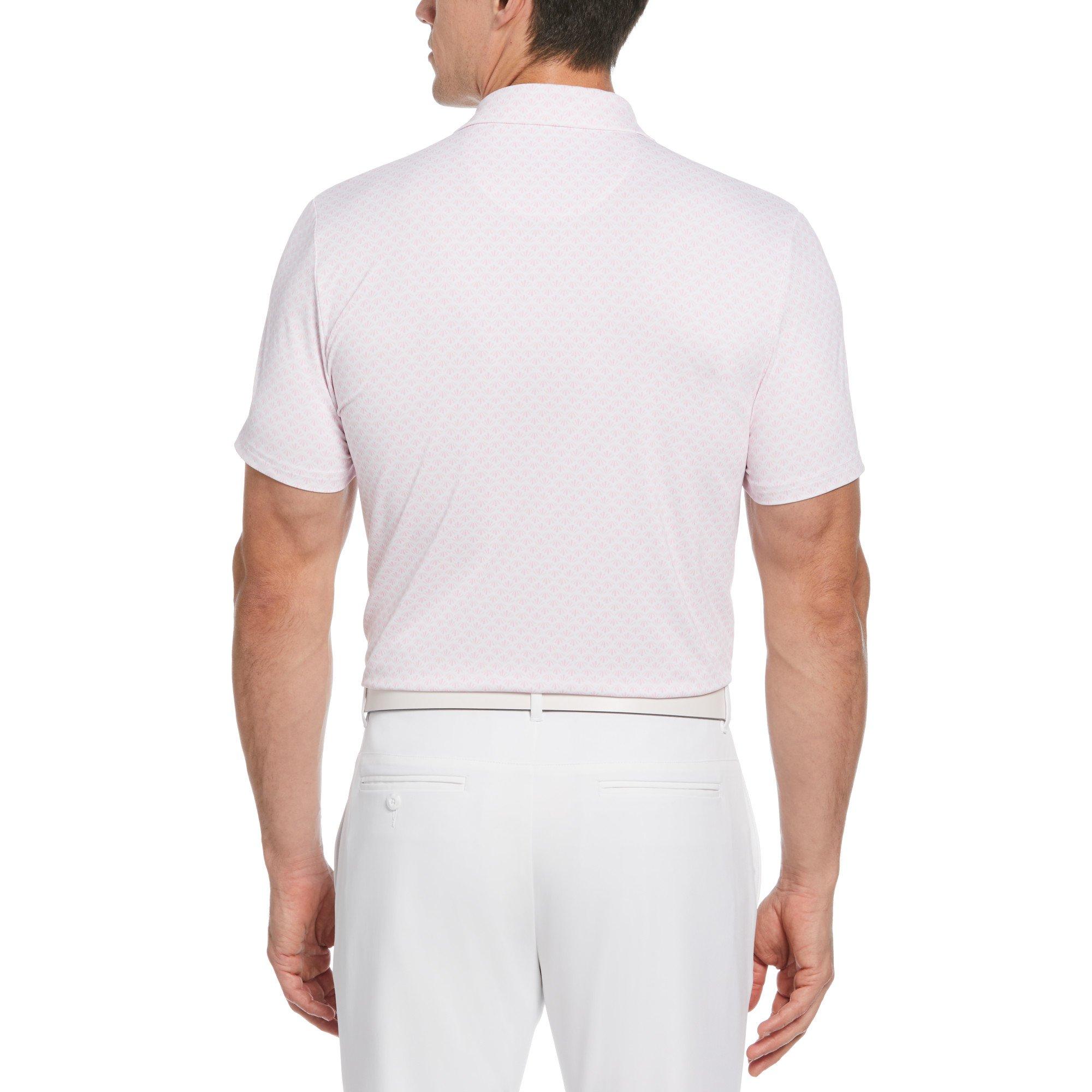Gelato Pink - Original Penguin Golf - PG Retro Geo Print Short-Sleeve Performance Polo Shirt - 2