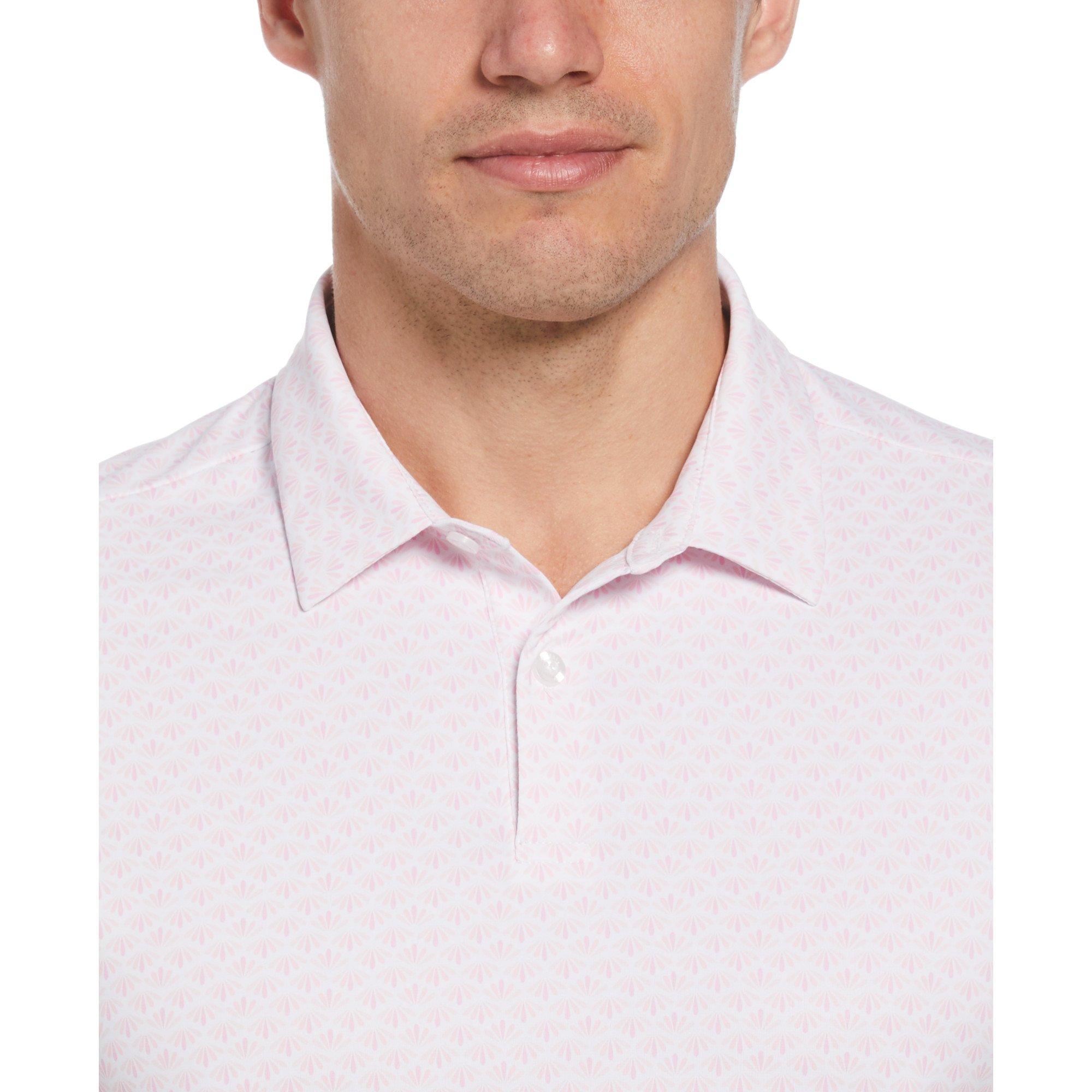 Gelato Pink - Original Penguin Golf - PG Retro Geo Print Short-Sleeve Performance Polo Shirt - 3