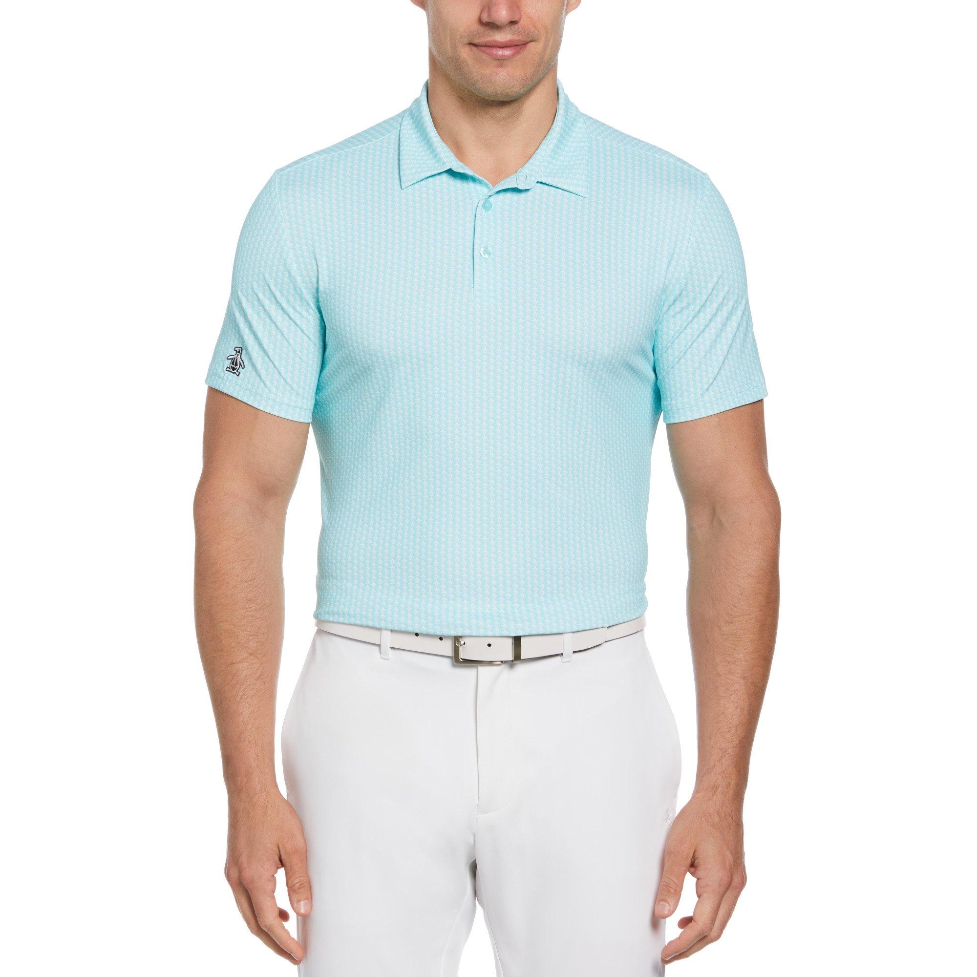 Tngr Turquoise - Original Penguin Golf - Short-Sleeve Performance Polo Shirt - 1