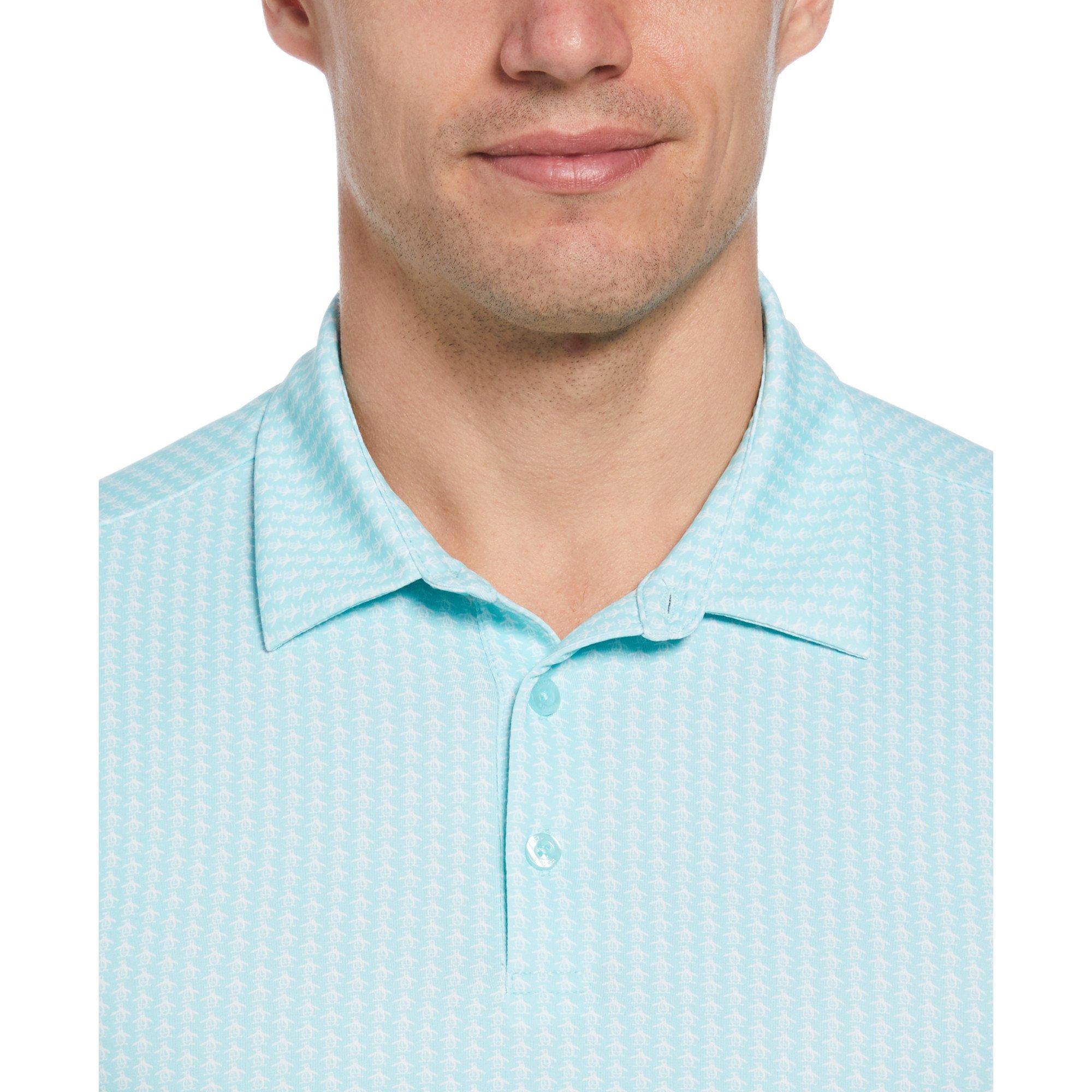 Tngr Turquoise - Original Penguin Golf - Short-Sleeve Performance Polo Shirt - 3