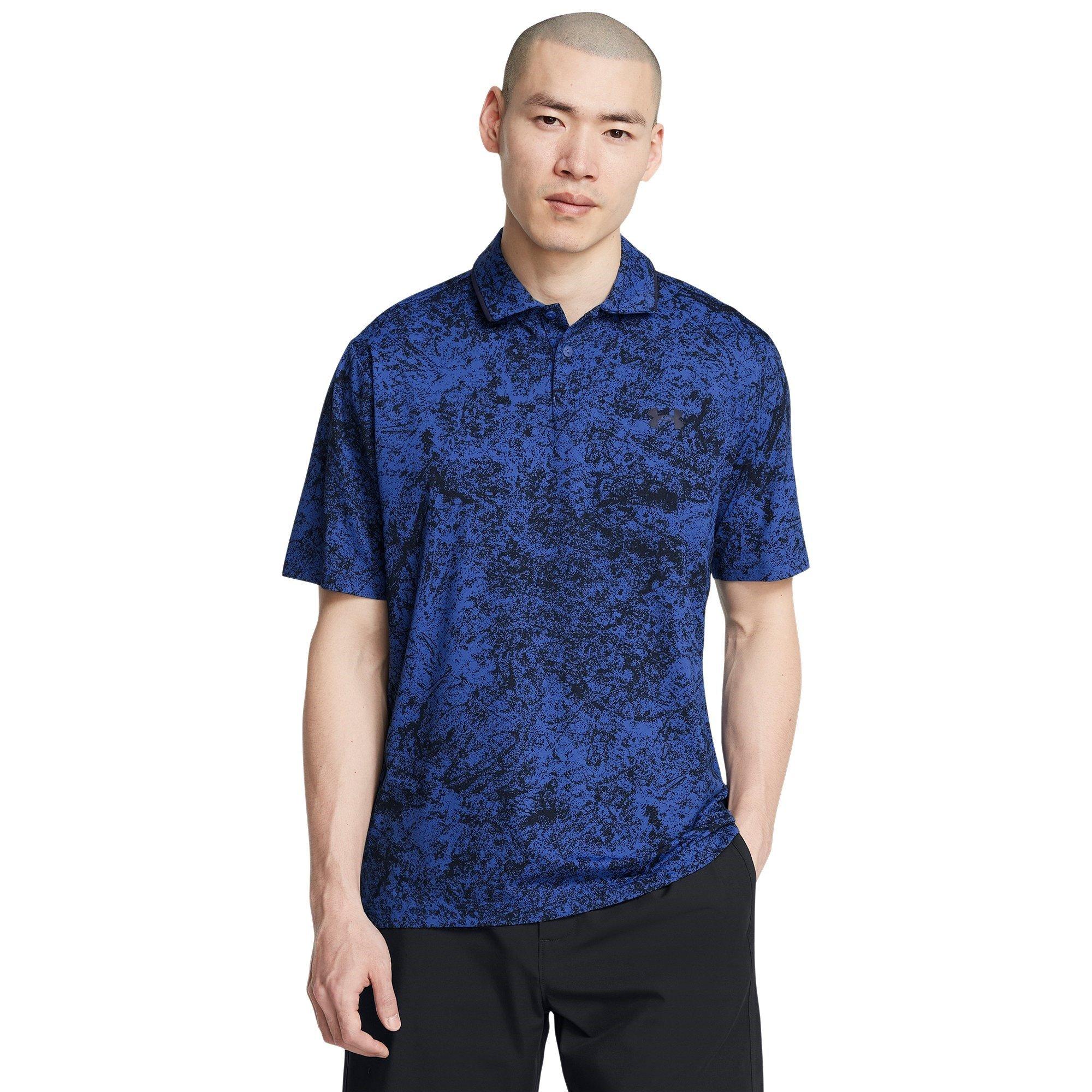 Blå - Under Armour - Iso Chill Short-Sleeve Performance Polo Shirt - 2
