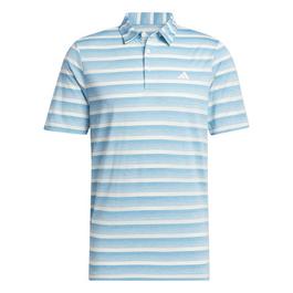 adidas Two Colour Striped Polo Shirt