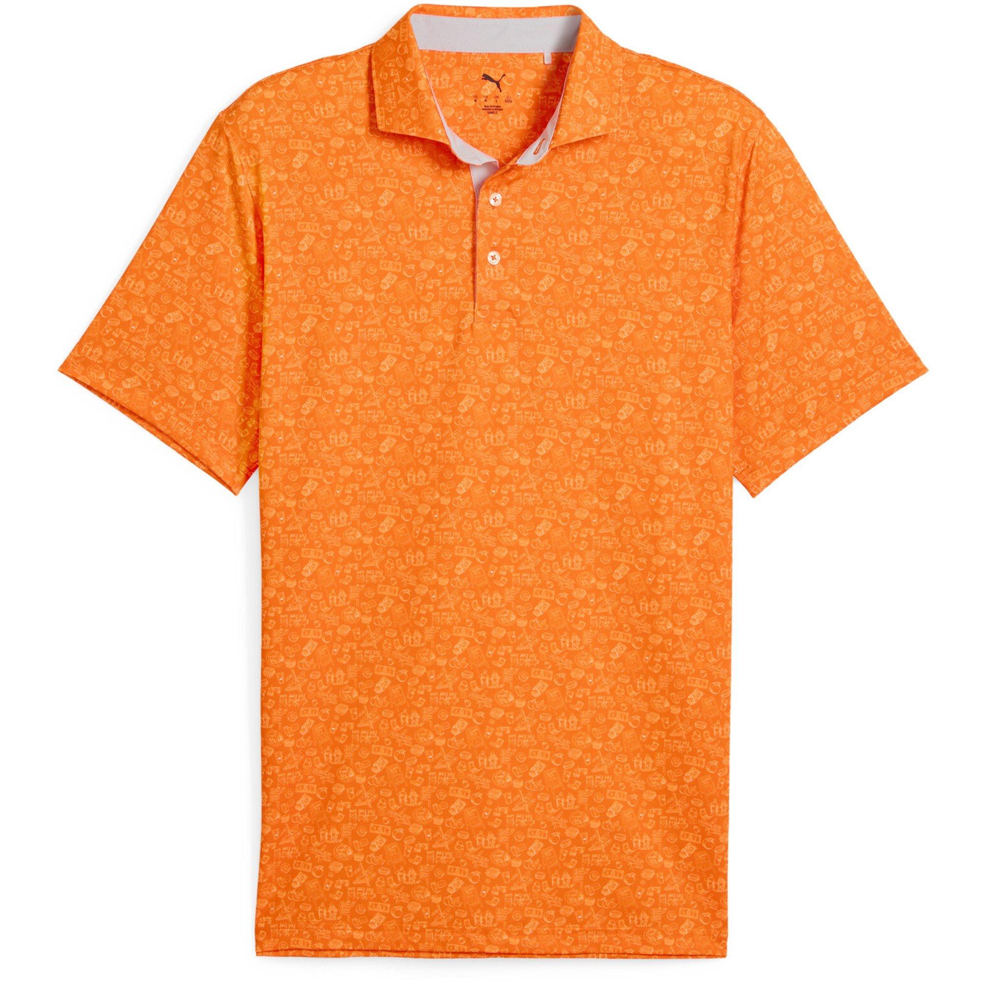 Rickie Orange - Puma - Puma Mattr Peach Stand Polo Shirt Mens - 1
