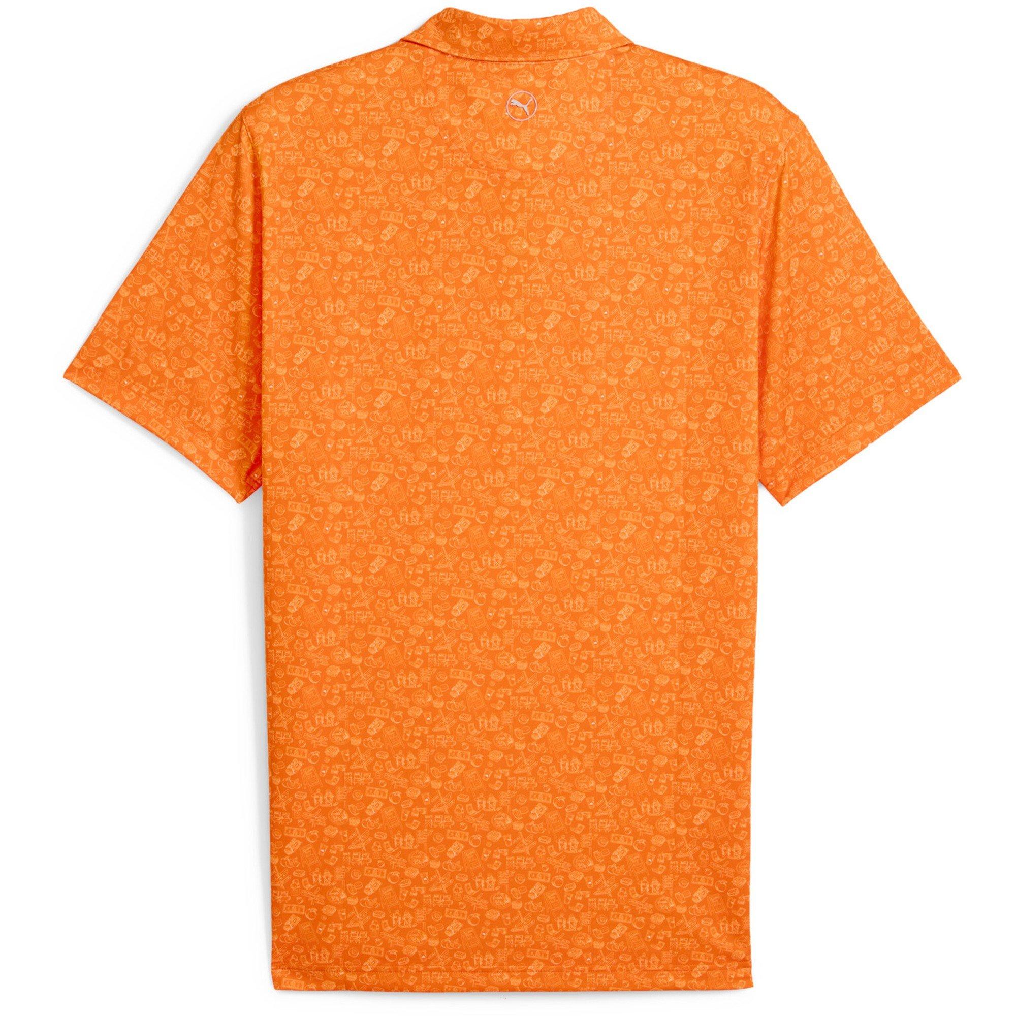 Rickie Orange - Puma - Puma Mattr Peach Stand Polo Shirt Mens - 2