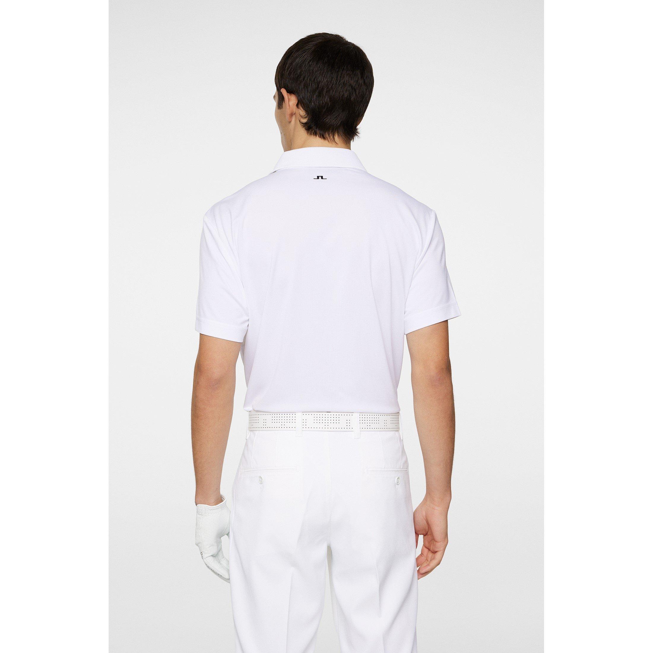 White - J Lindeberg Golf - Short-Sleeve Performance Polo Shirt - 3