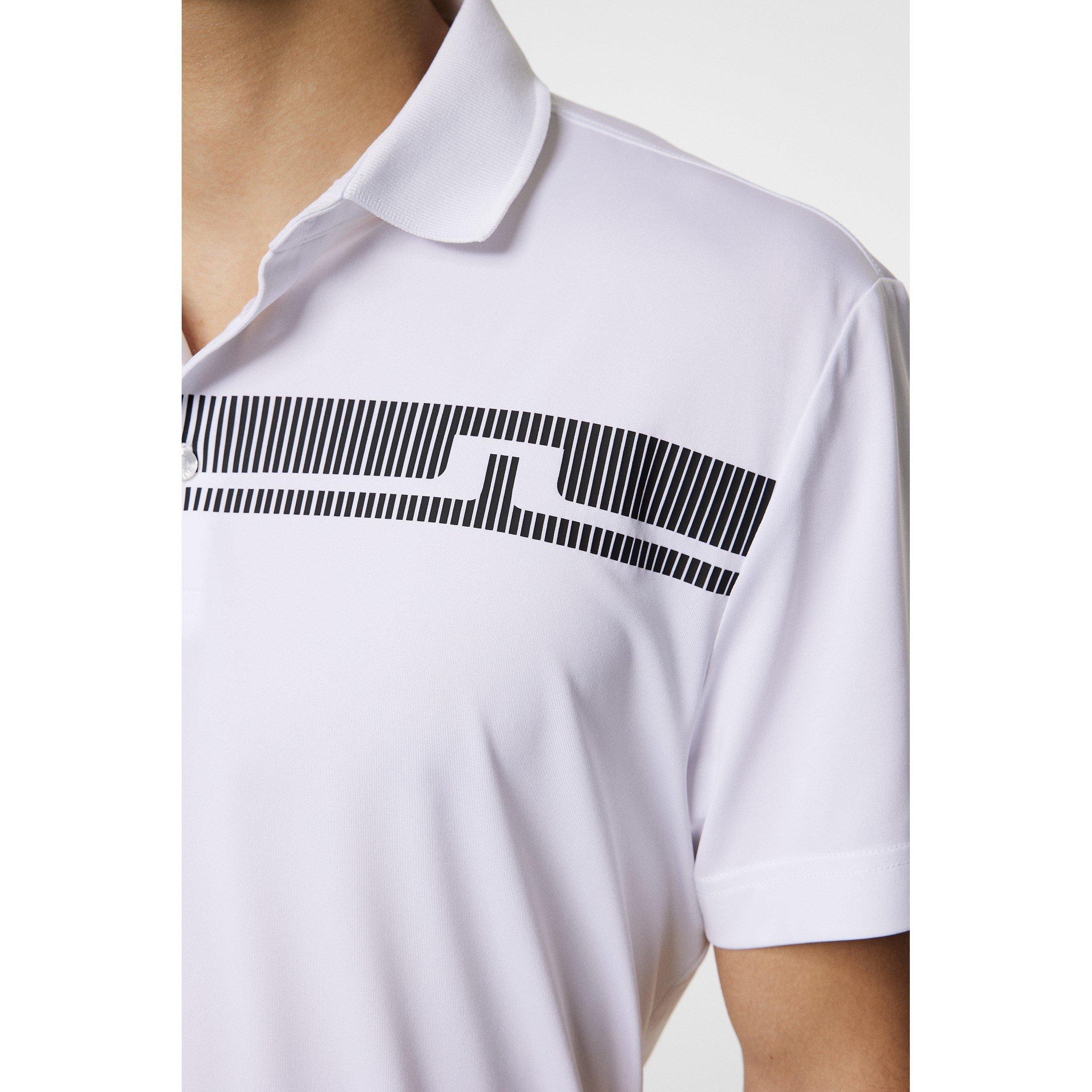 White - J Lindeberg Golf - Short-Sleeve Performance Polo Shirt - 6