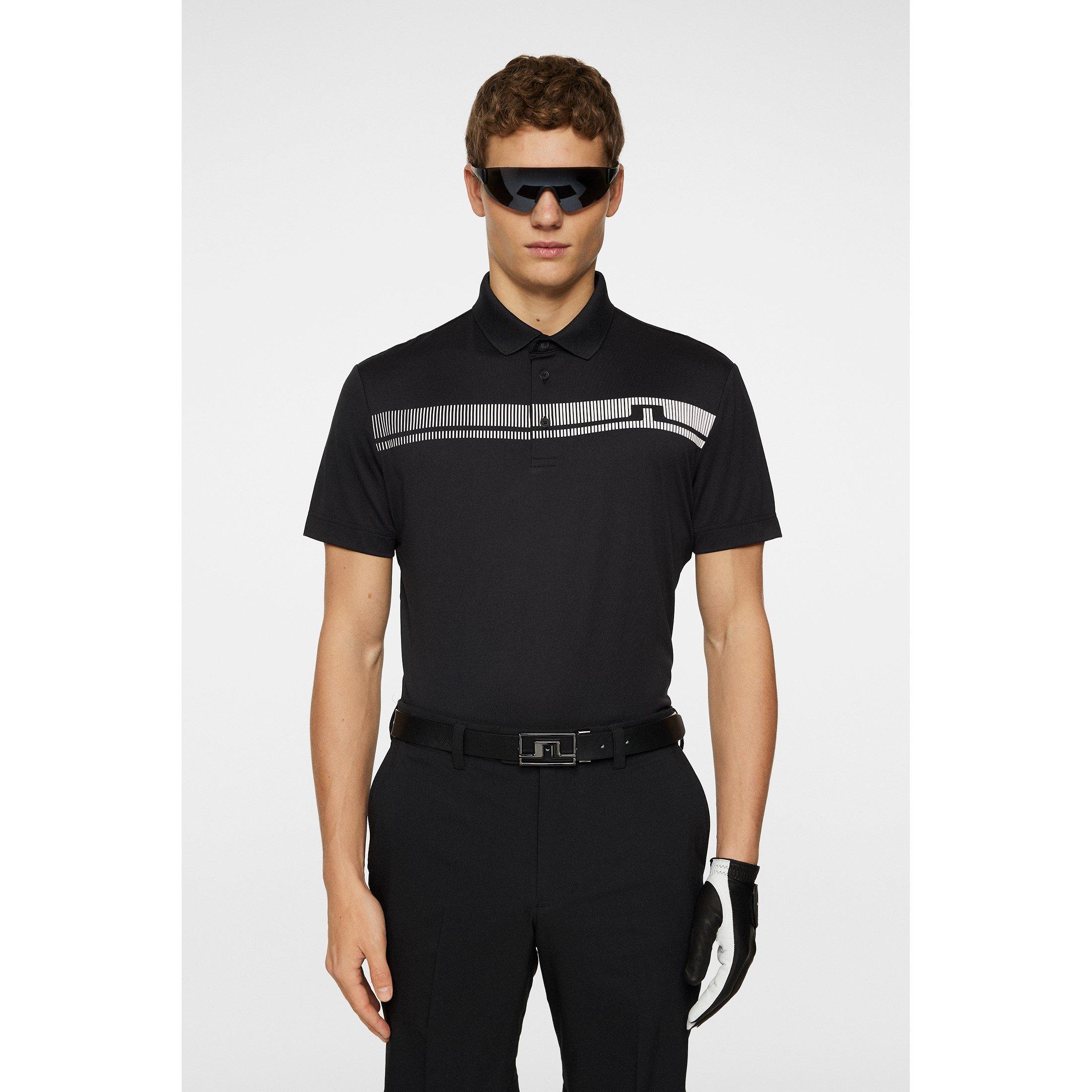 Black - J Lindeberg Golf - Men's Short-Sleeve Performance Polo Shirt - 2