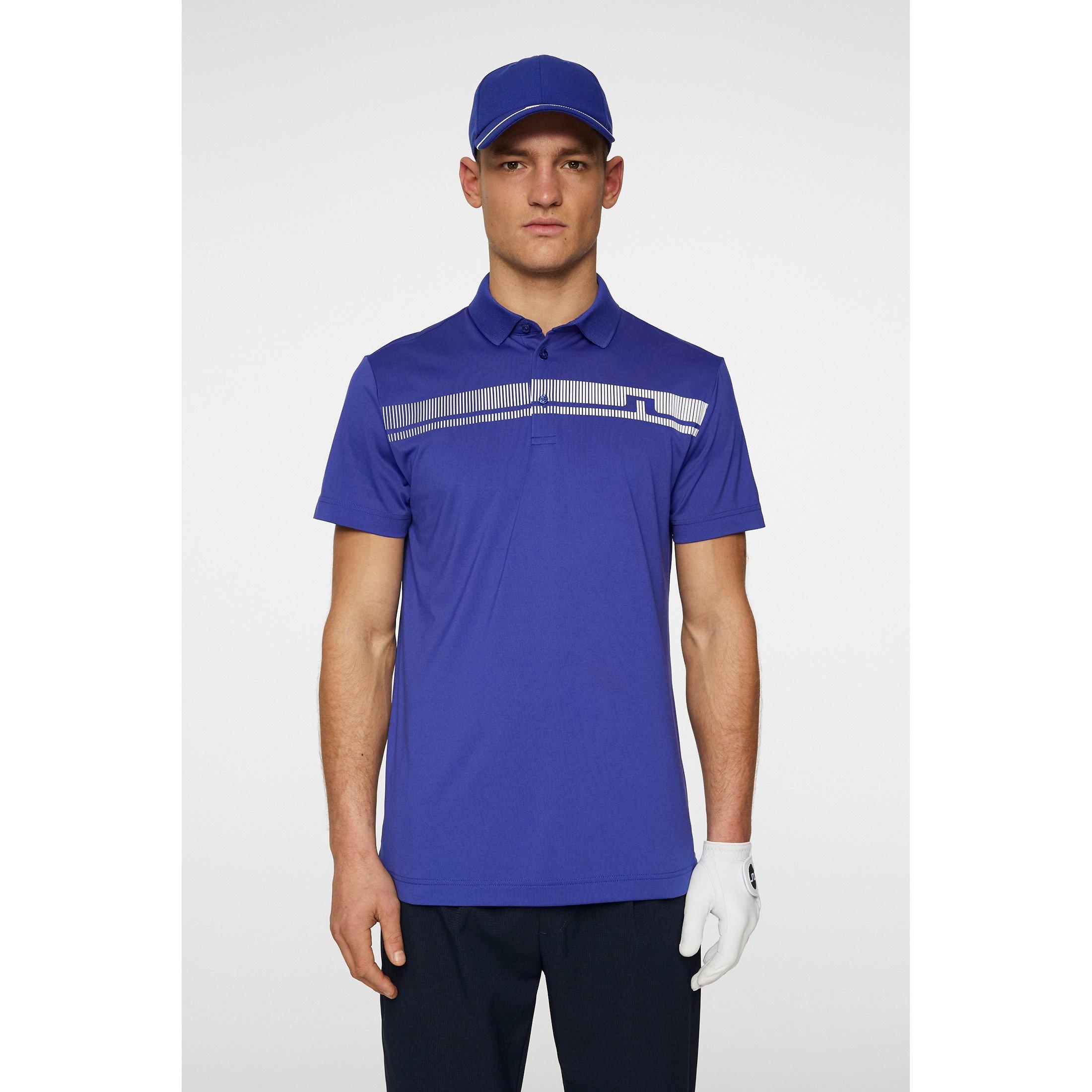 Clematis Blue - J Lindeberg Golf - Men's Short-Sleeve Performance Polo Shirt - 2
