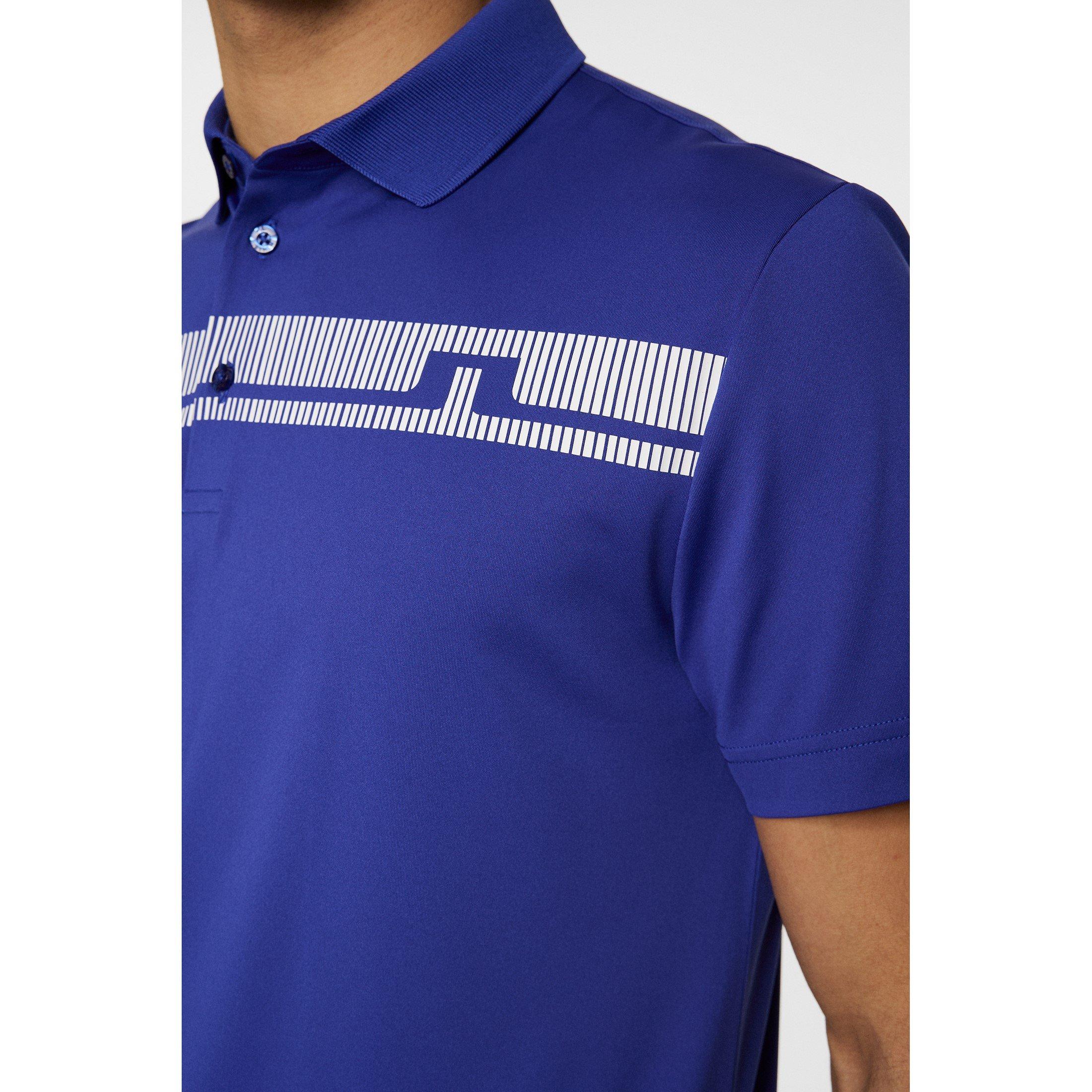 Clematis Blue - J Lindeberg Golf - Men's Short-Sleeve Performance Polo Shirt - 6