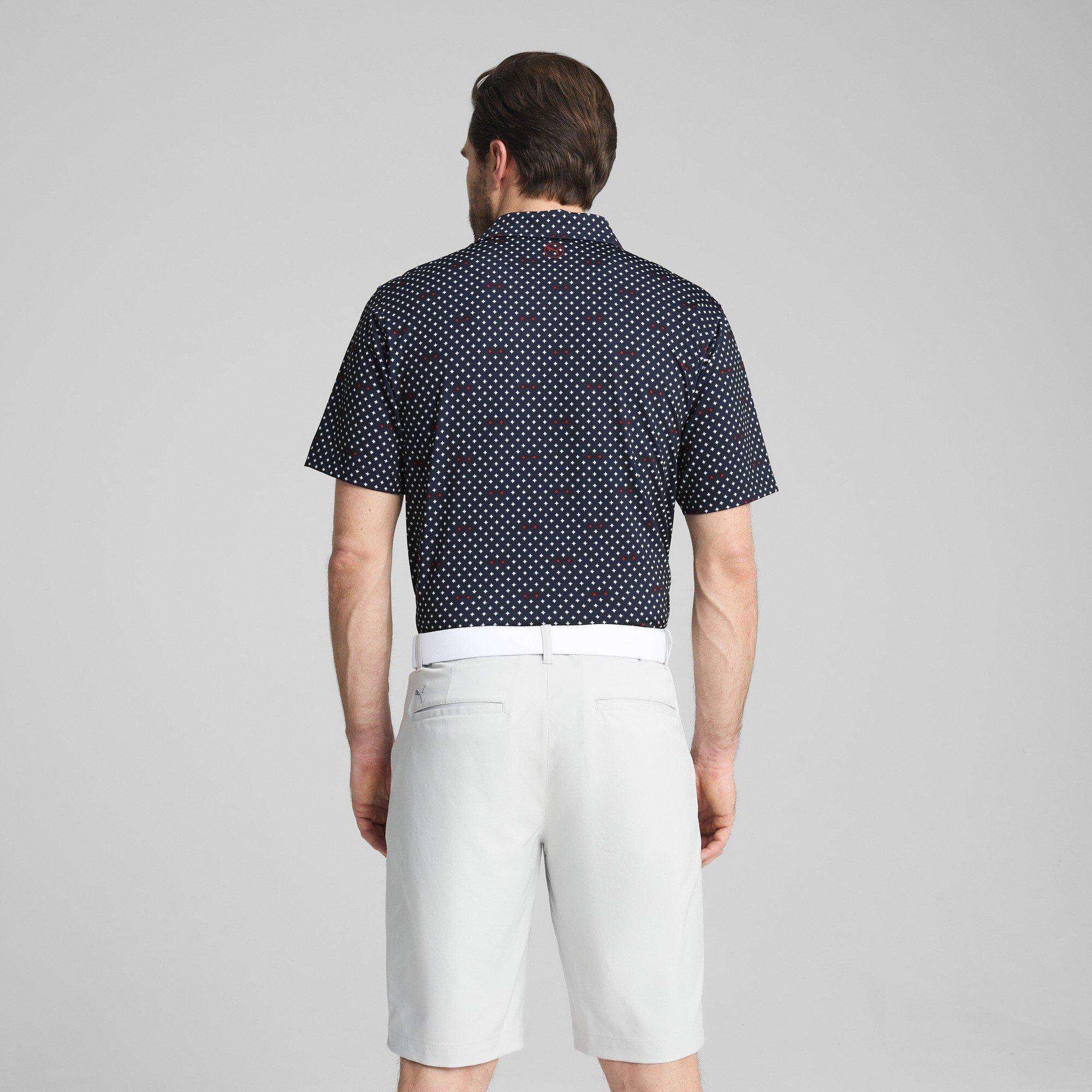 D.Navy/Wht - Puma - Mattr Burgh Polo Shirt Mens - 4