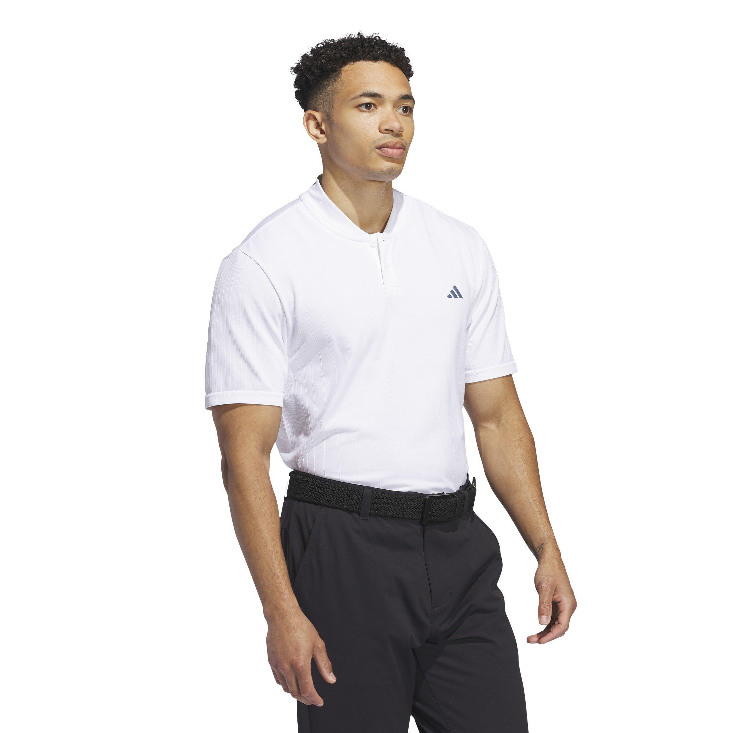 Wit - adidas - Ultimate365 Tour Primeknit Polo Shirt Mens - 4