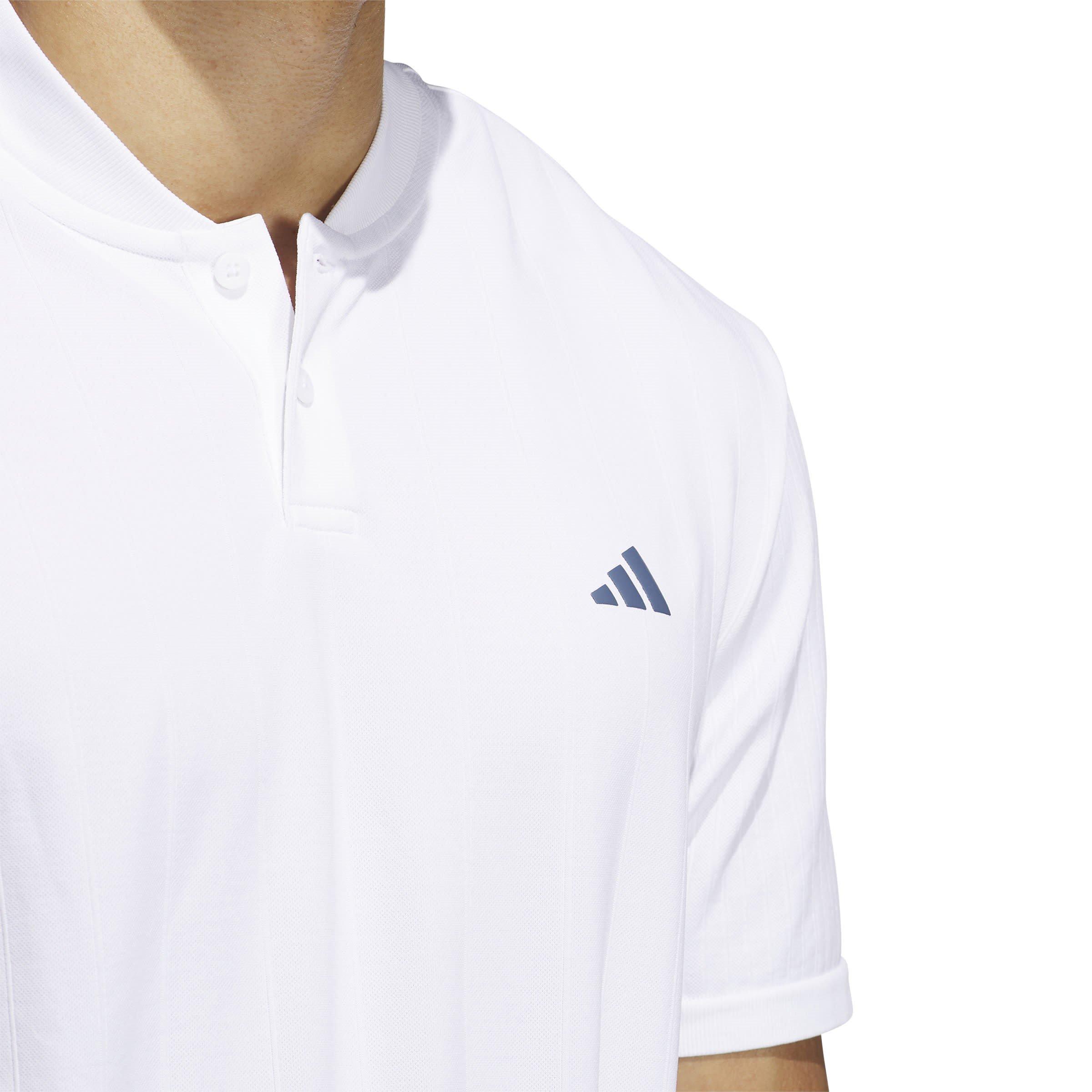 Wit - adidas - Ultimate365 Tour Primeknit Polo Shirt Mens - 5