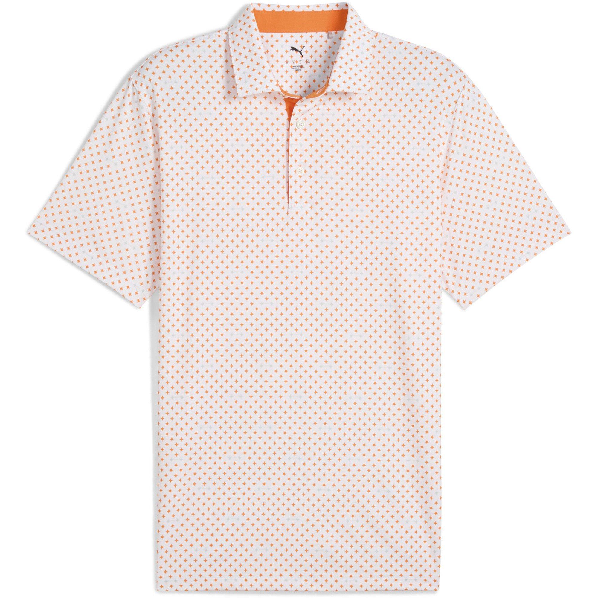Puma Men's Burgh Short Sleeve Performance Polo Shirt - Rickie Orang - S