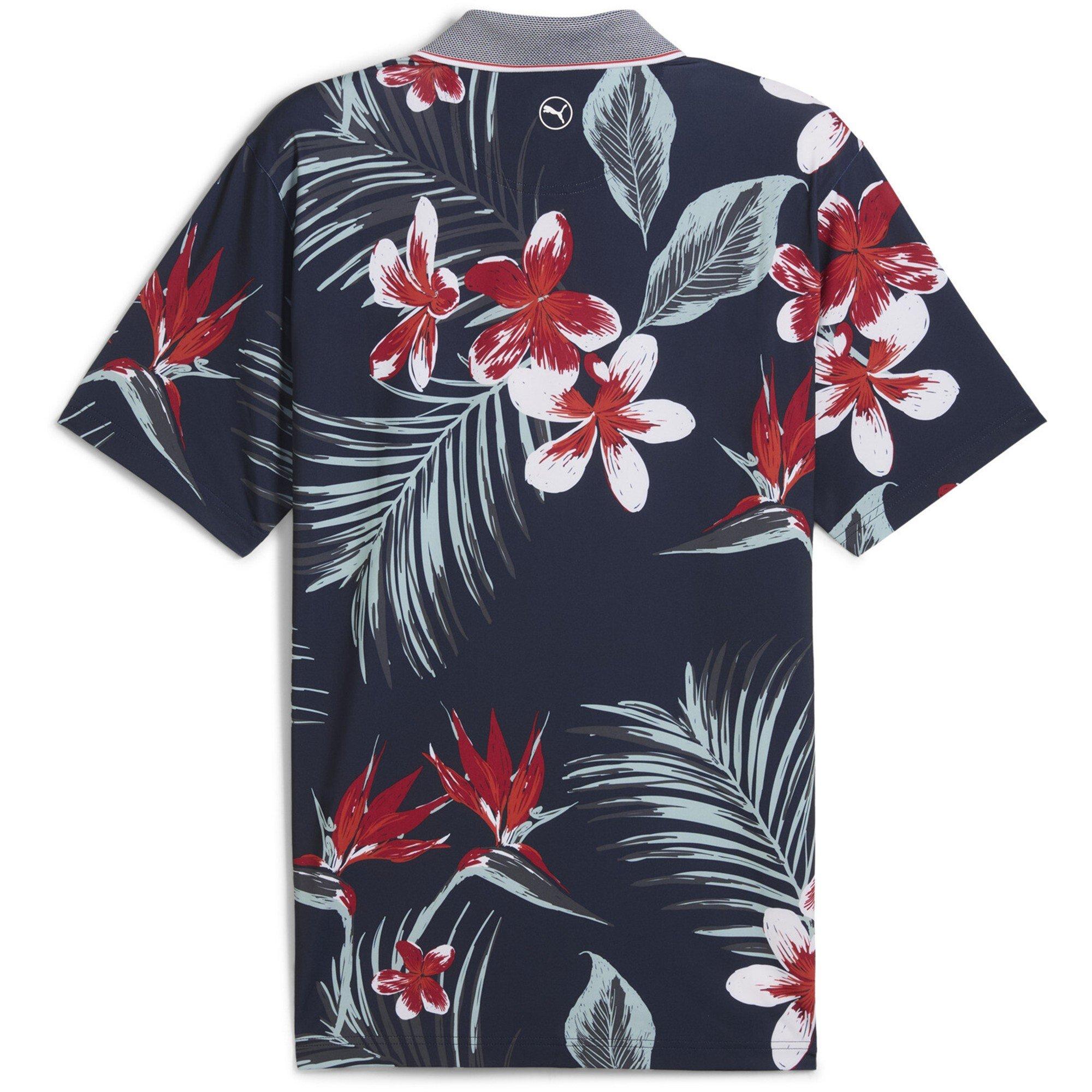 D.Navy/Red - Puma - Mattr Luau Polo Shirt Mens - 2