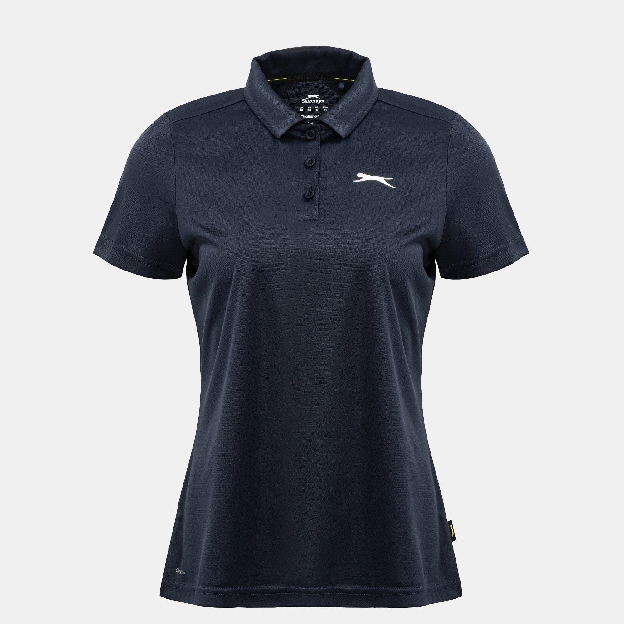 Slazenger Women's Plain Golf Polo Shirt - Navy - 8 (36)