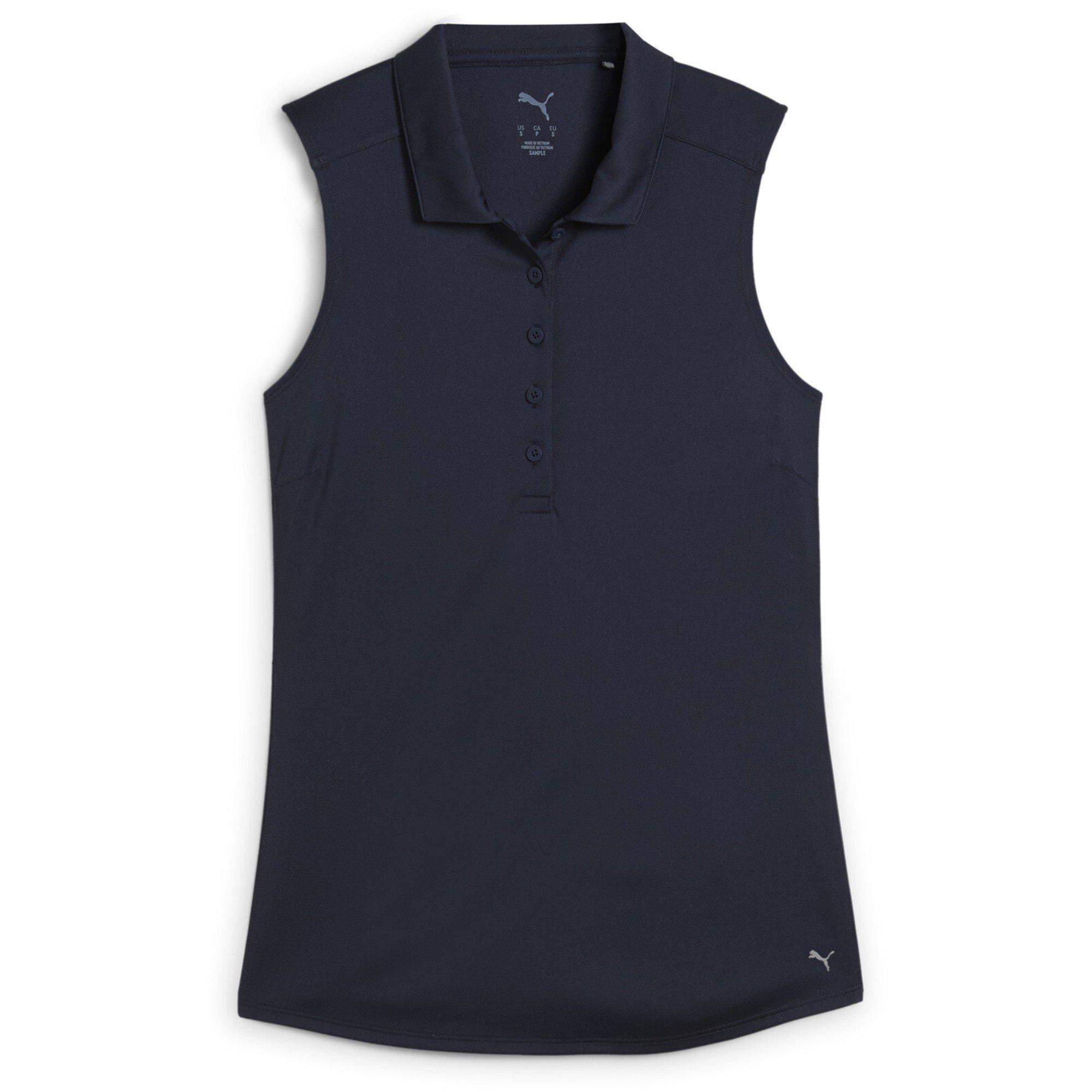 Puma Women's 2.0 Short Sleeve Performance Polo Shirt - Navy Blazer - 10 (S)