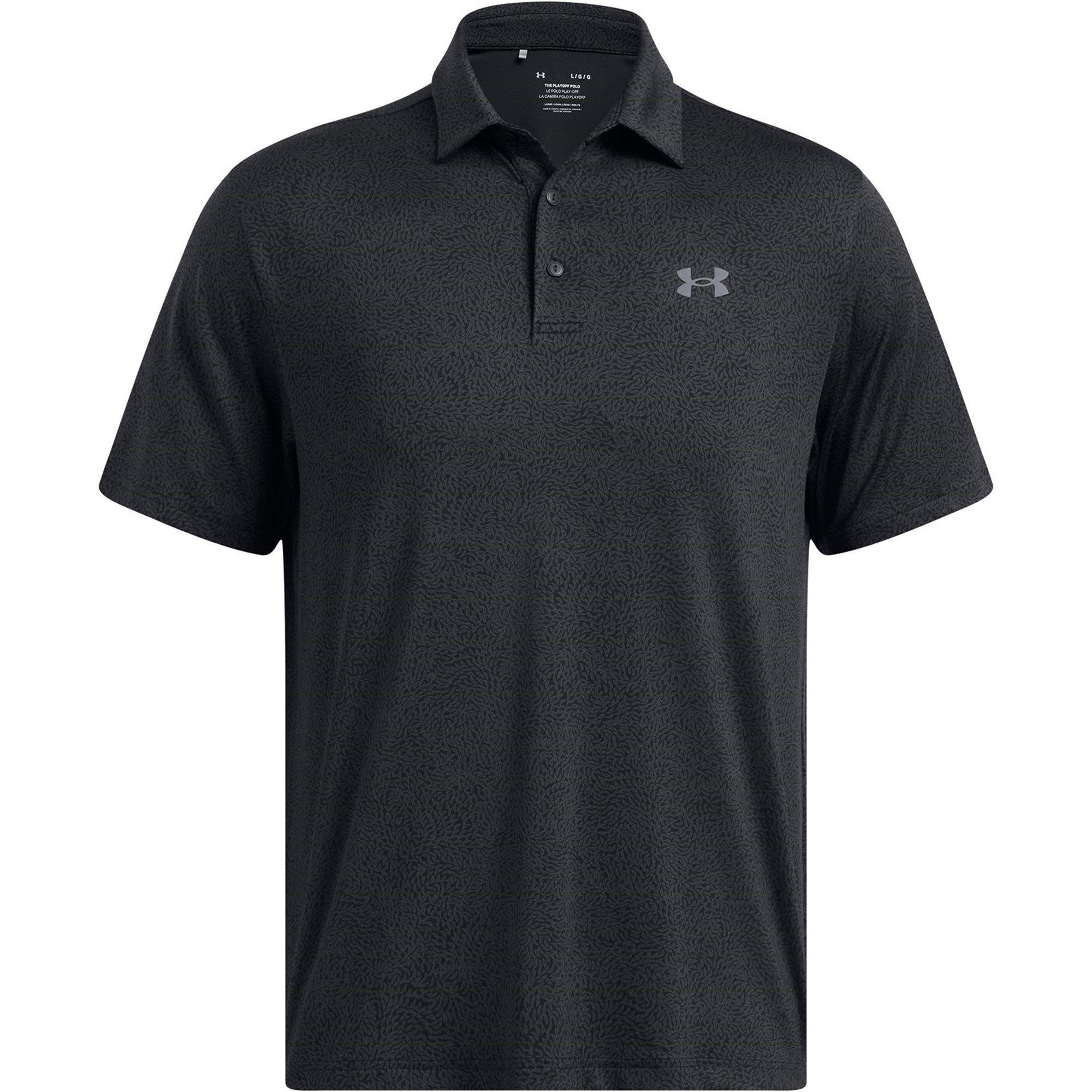 Black - Under Armour - Men's Playoff Short-Sleeve Performance Polo Shirt - 1