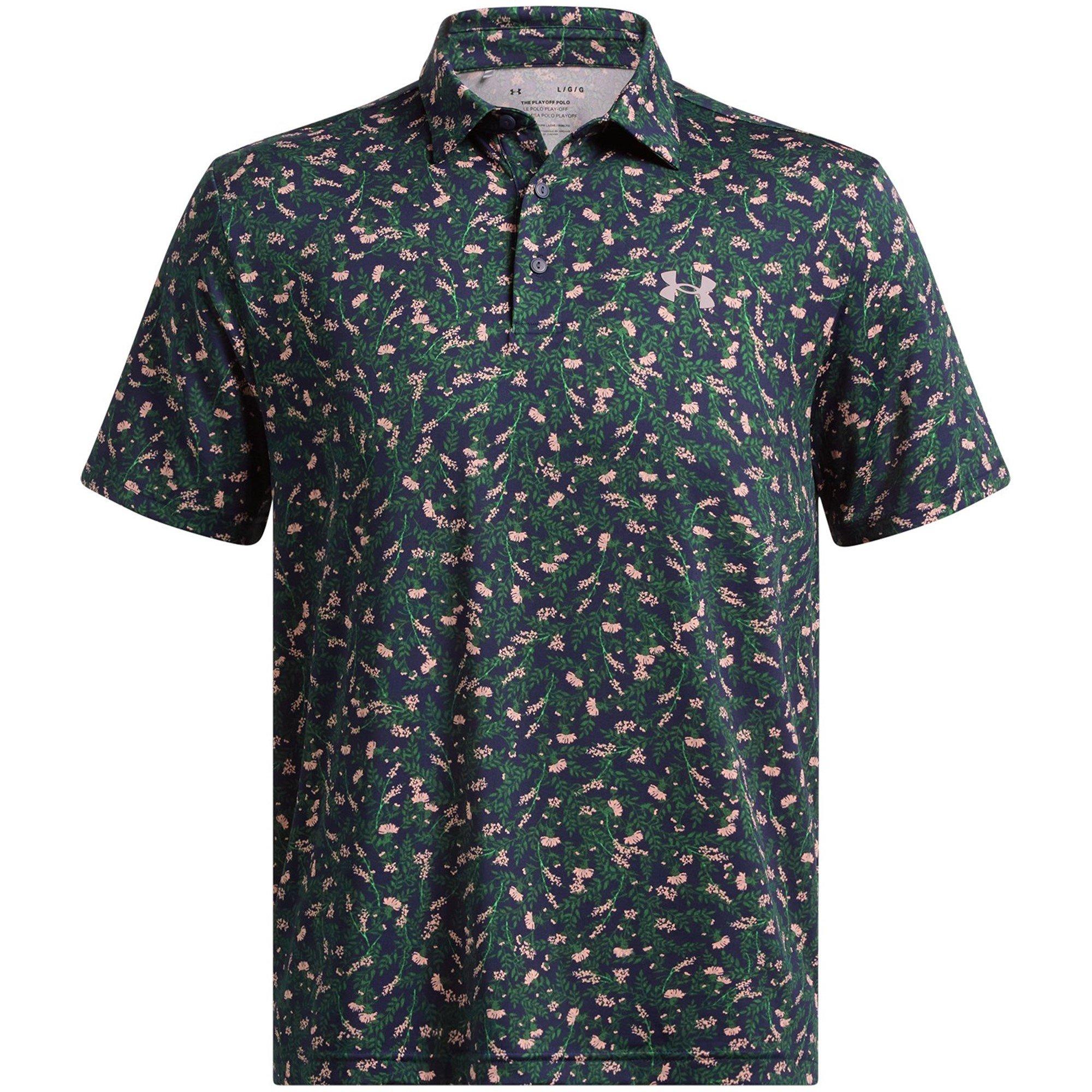 Under Armour Men's Playoff Short-Sleeve Performance Polo Shirt - Blue - M